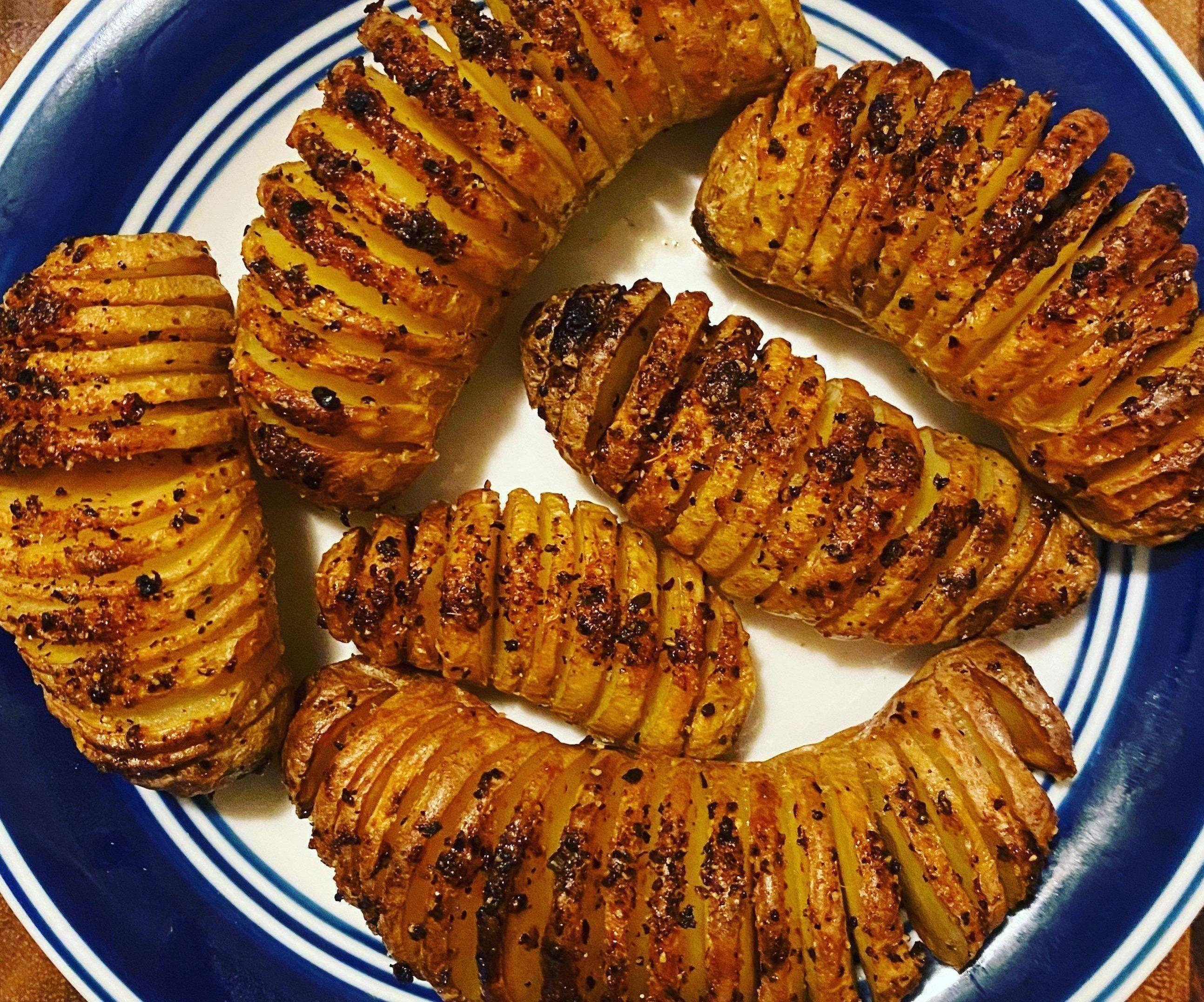 Caterpillar (Hasselback) Potatoes 