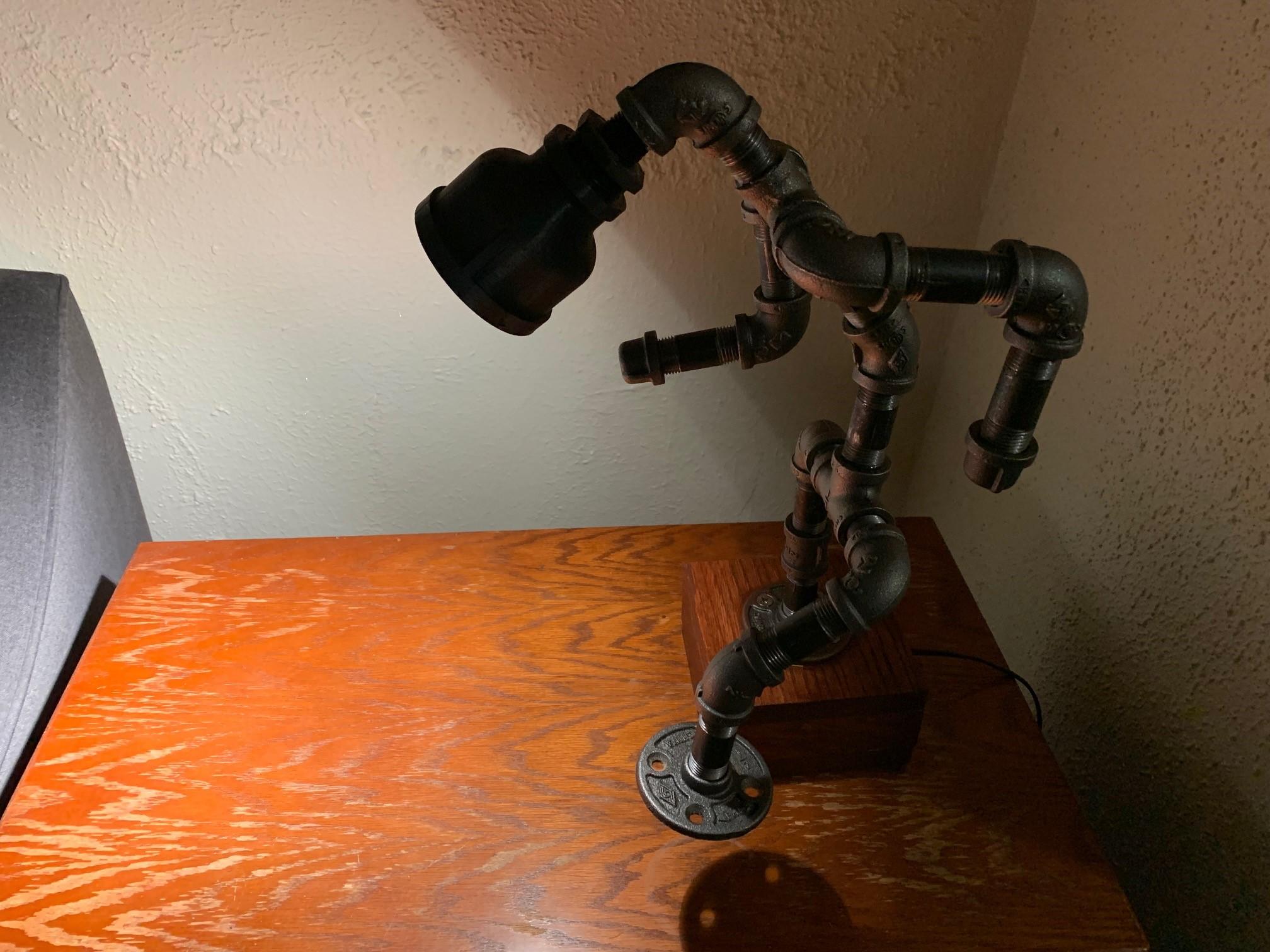 Black Iron Pipe Light