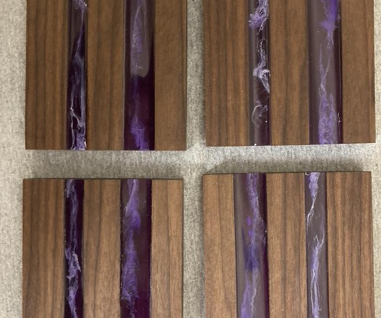 Epoxy and Wood Coasters