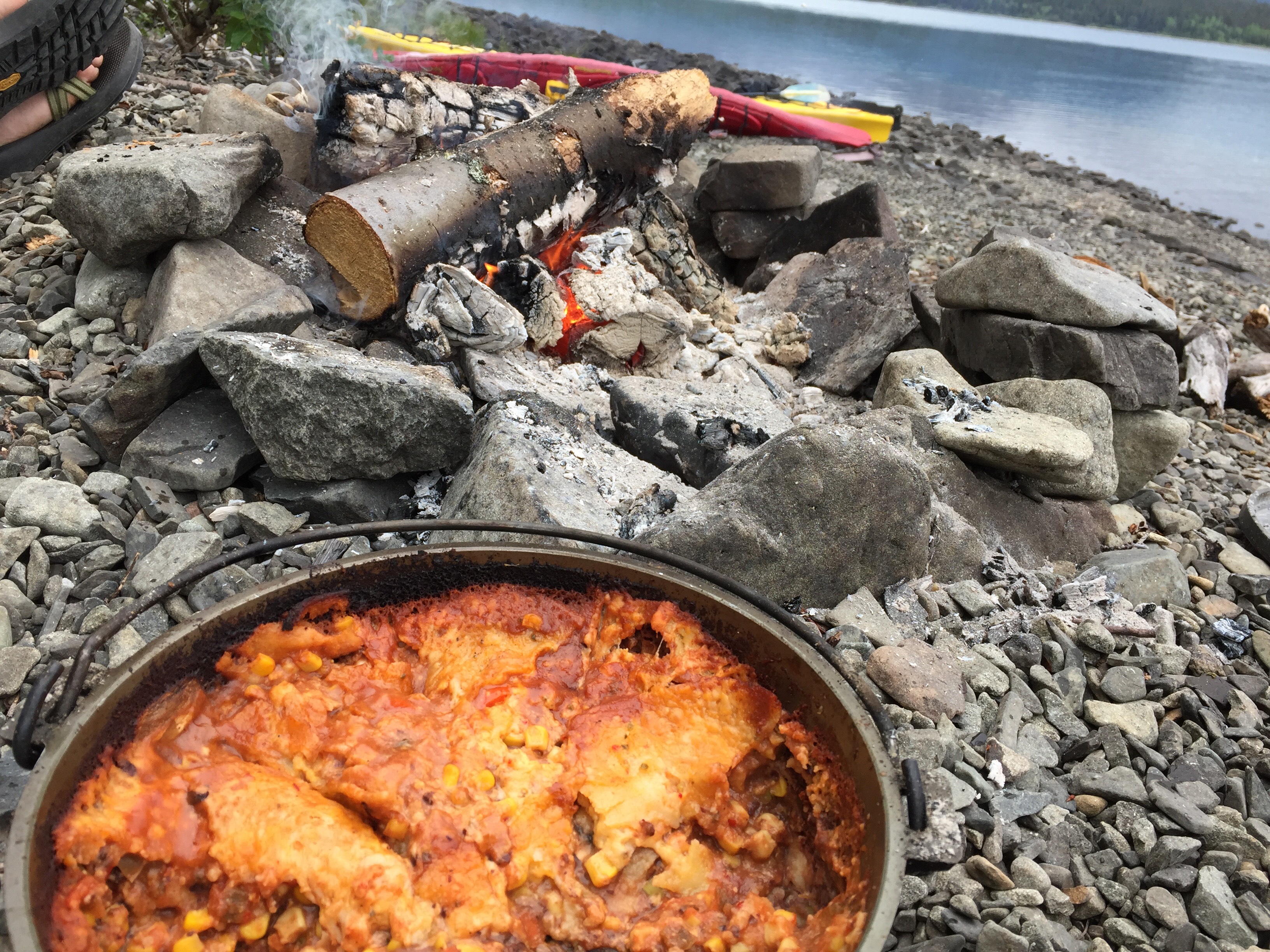 Dutch Oven Mexican Lasagna