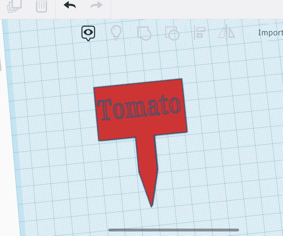 Garden Sign Tinkercad