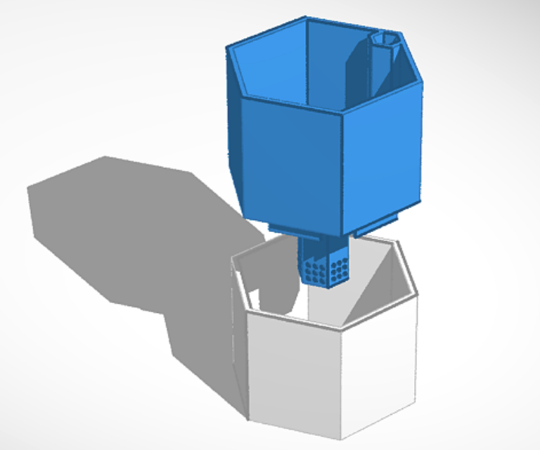 Hexagonal Self Watering Planter