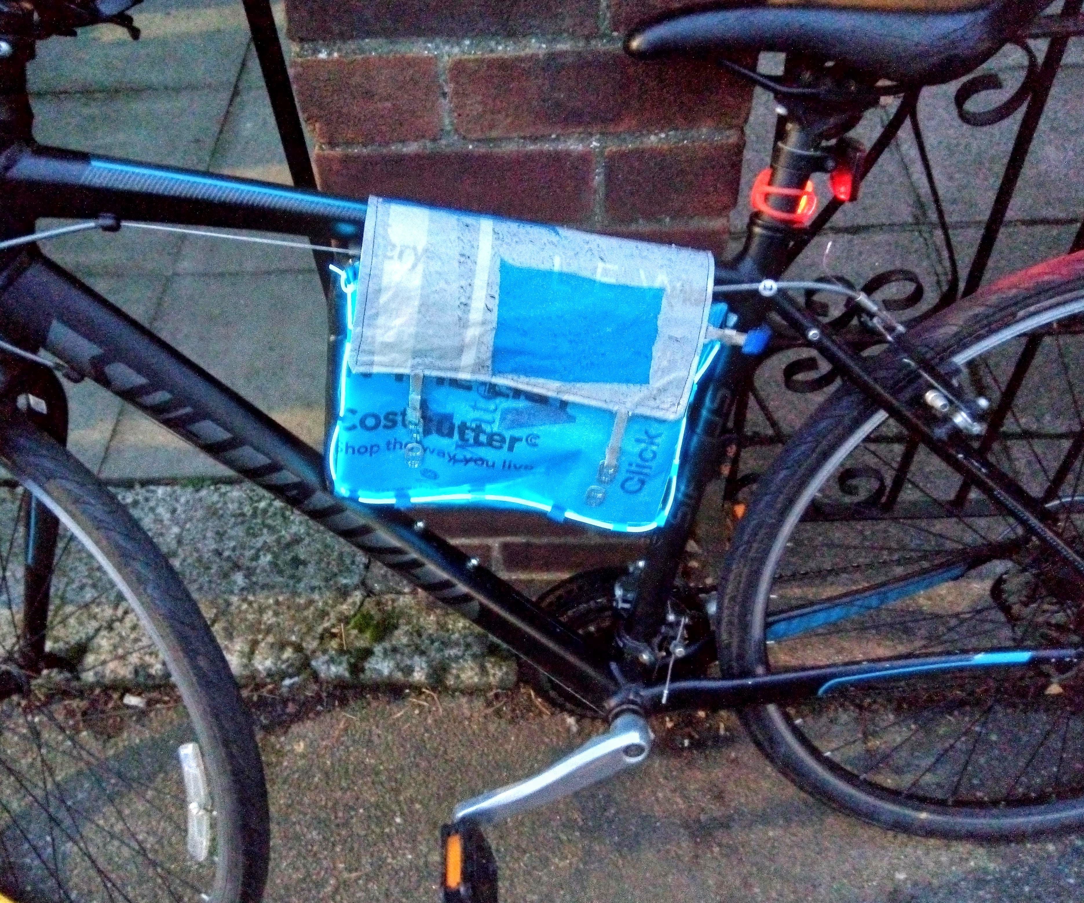 DIY Bike Bag From Recycled Materials