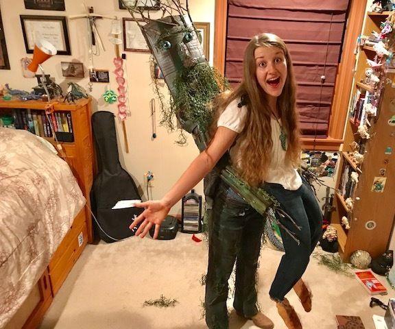 Hobbit Riding an Ent Illusion Costume