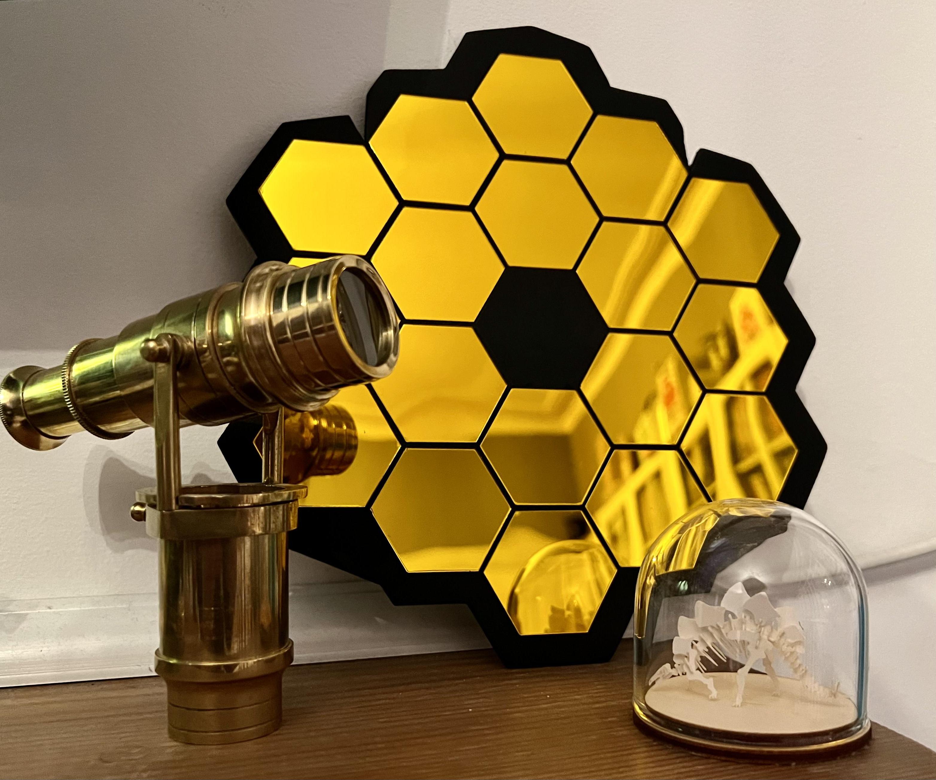 Easy DIY James Webb Telescope Mirror.