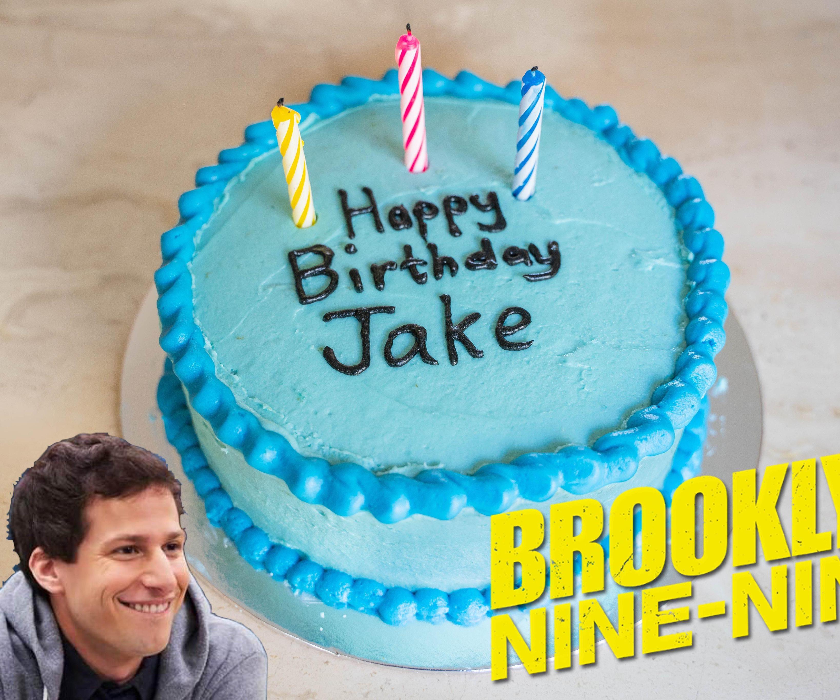 Jake Peralta's Blue Cake (Brooklyn 99) With Secret Gummy Bears