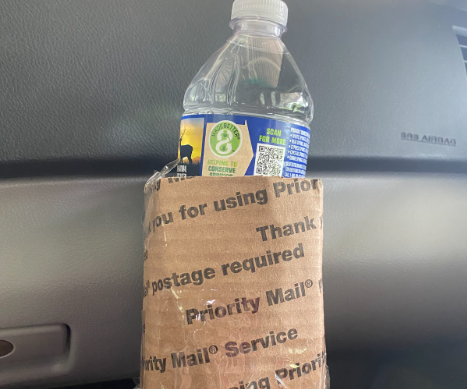 Cardboard Car Cup Holder