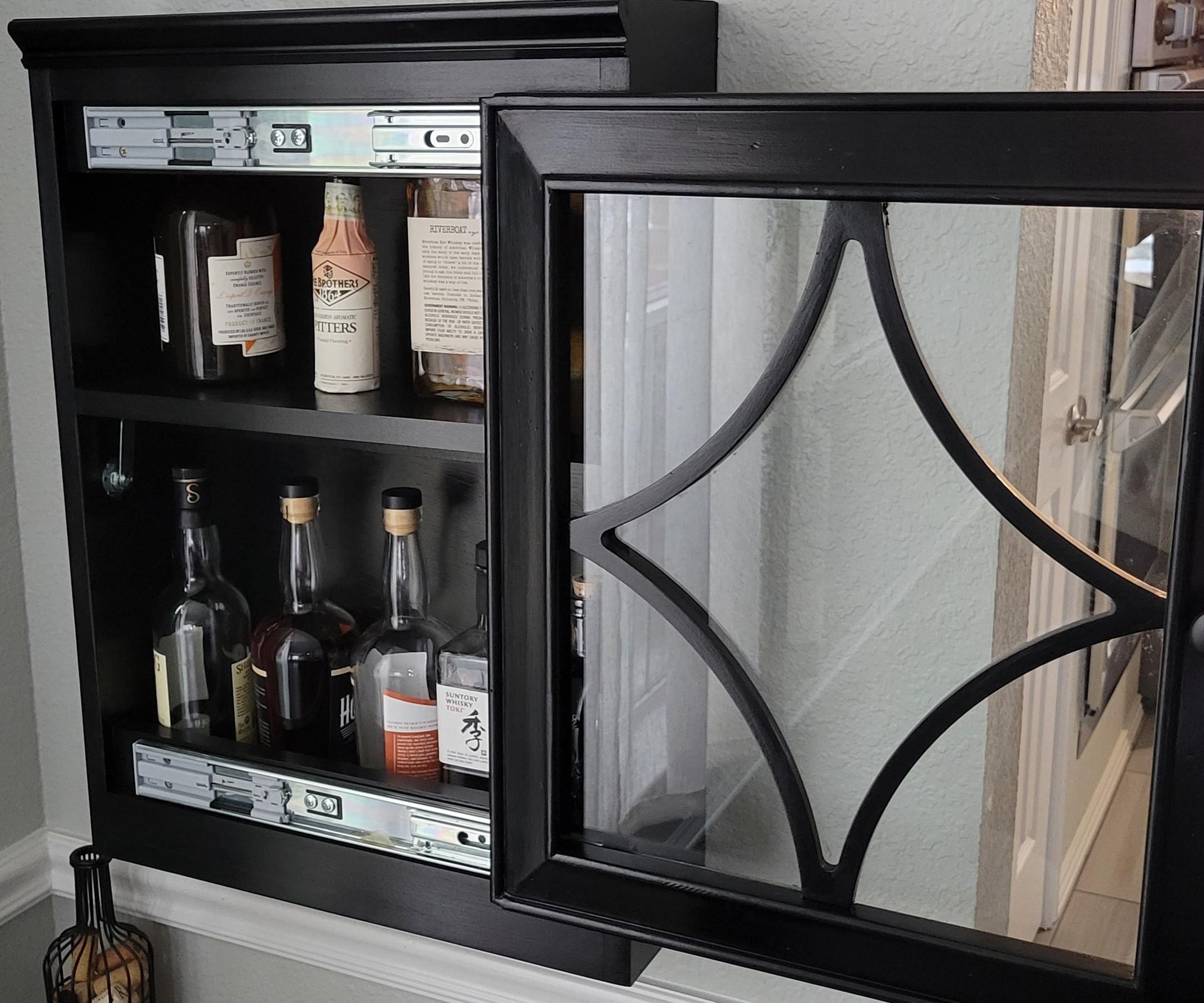Wall Mounted Liquor Cabinet