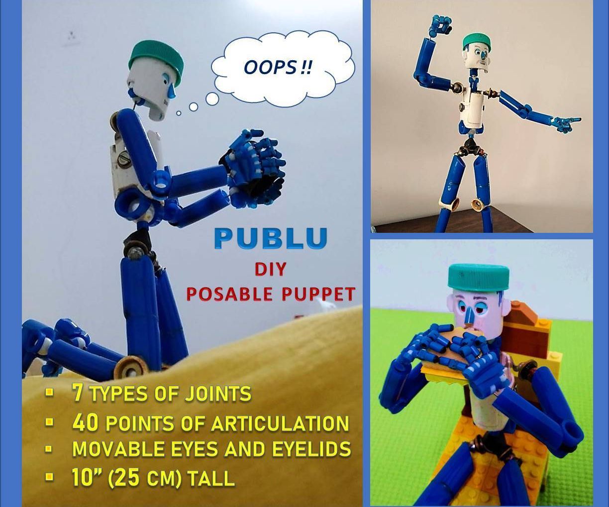 PUBLU: DIY Posable Puppet