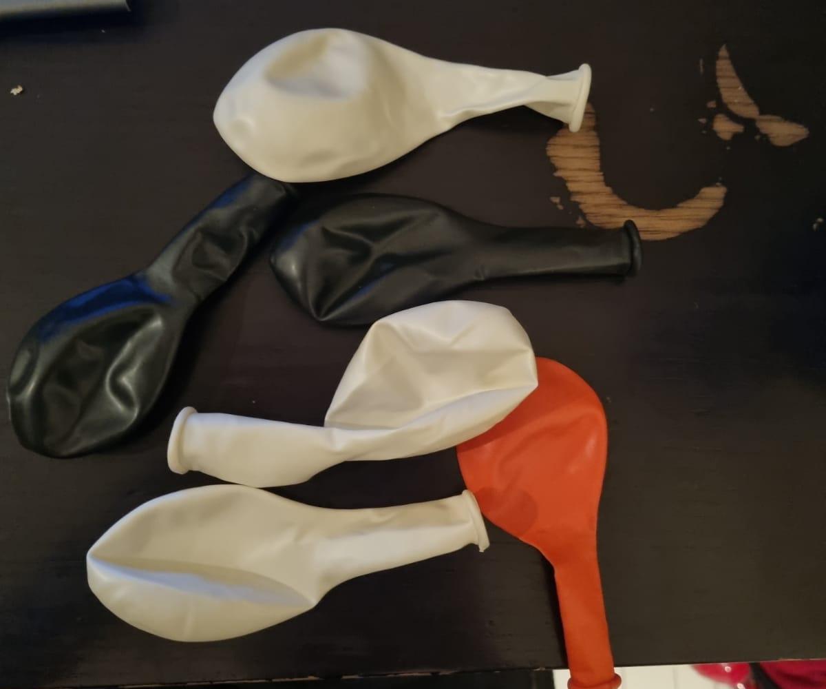 balloons with toothpicks