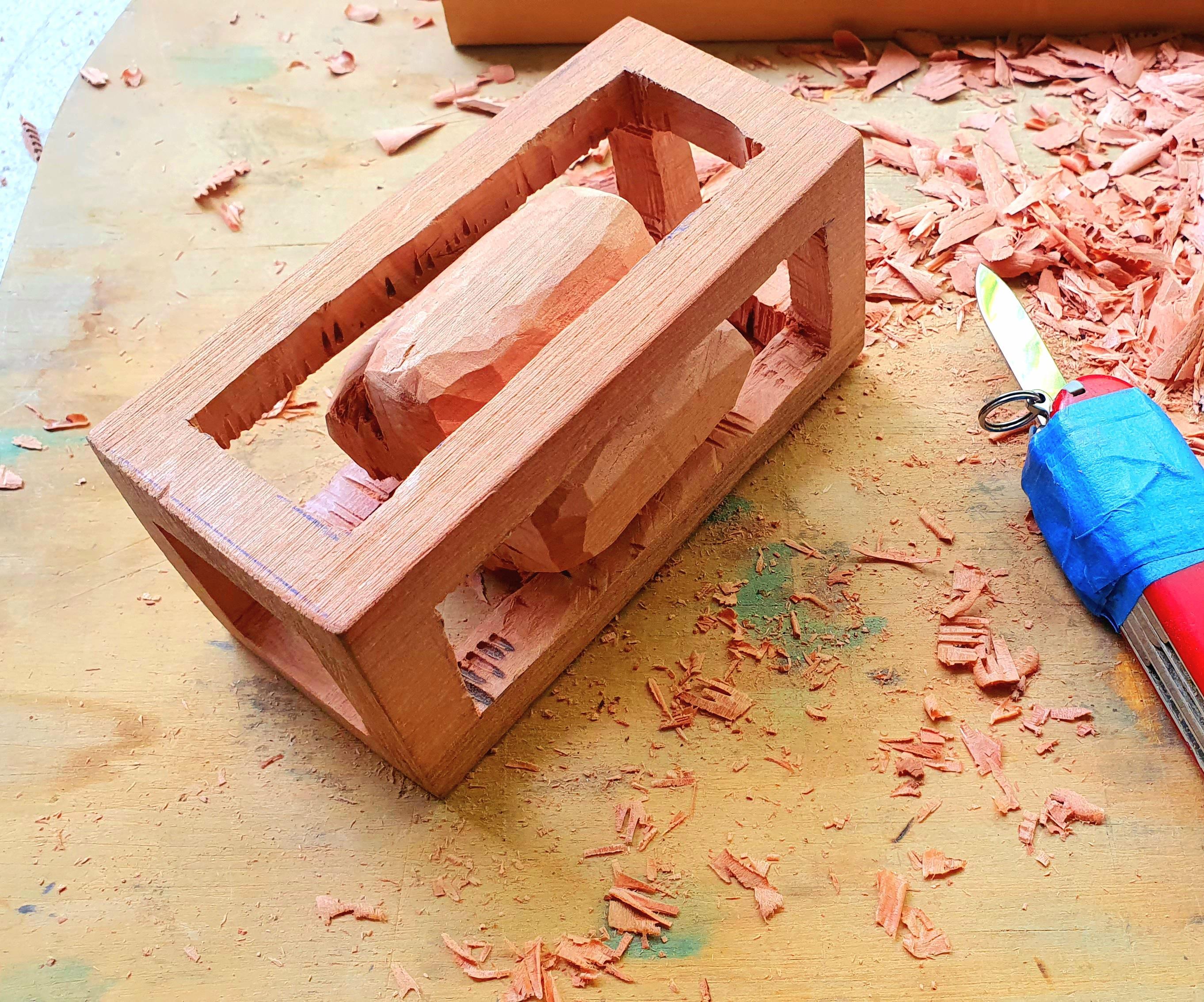 Noise Maker From a Single Piece of Wood