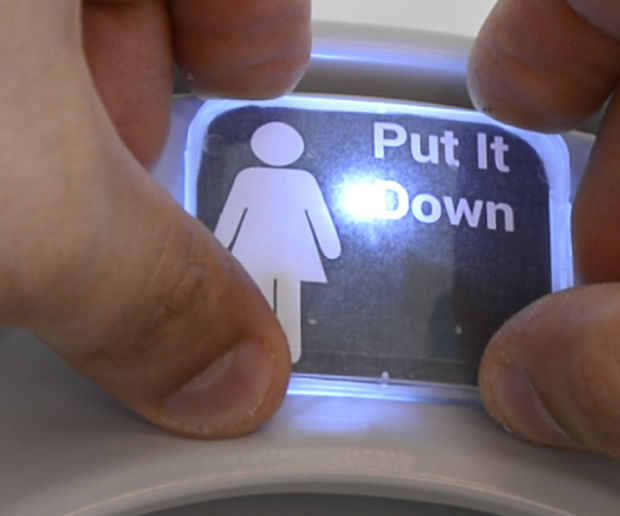 Put the Toilet Seat Down - LED Reminder