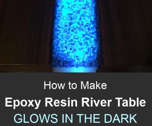 DIY Epoxy River Glow Table