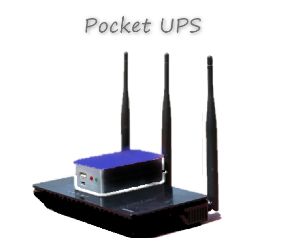 Pocket UPS for WiFi Router