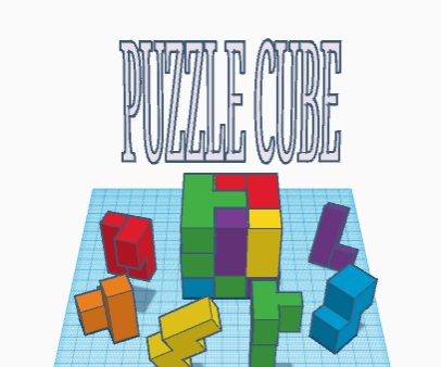 3D Puzzle Cube - Tinkercad