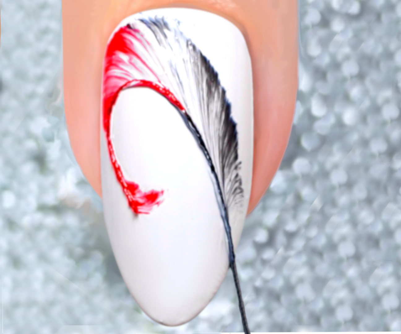 Thread Nail Art Tutorial