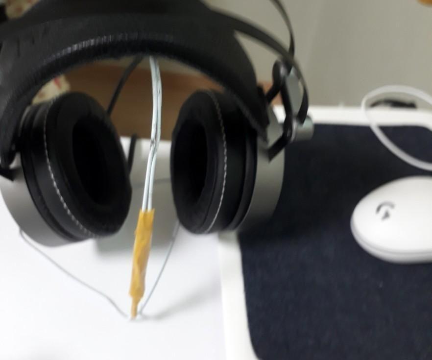 Headphone Stand, Just With Clothes Hanger