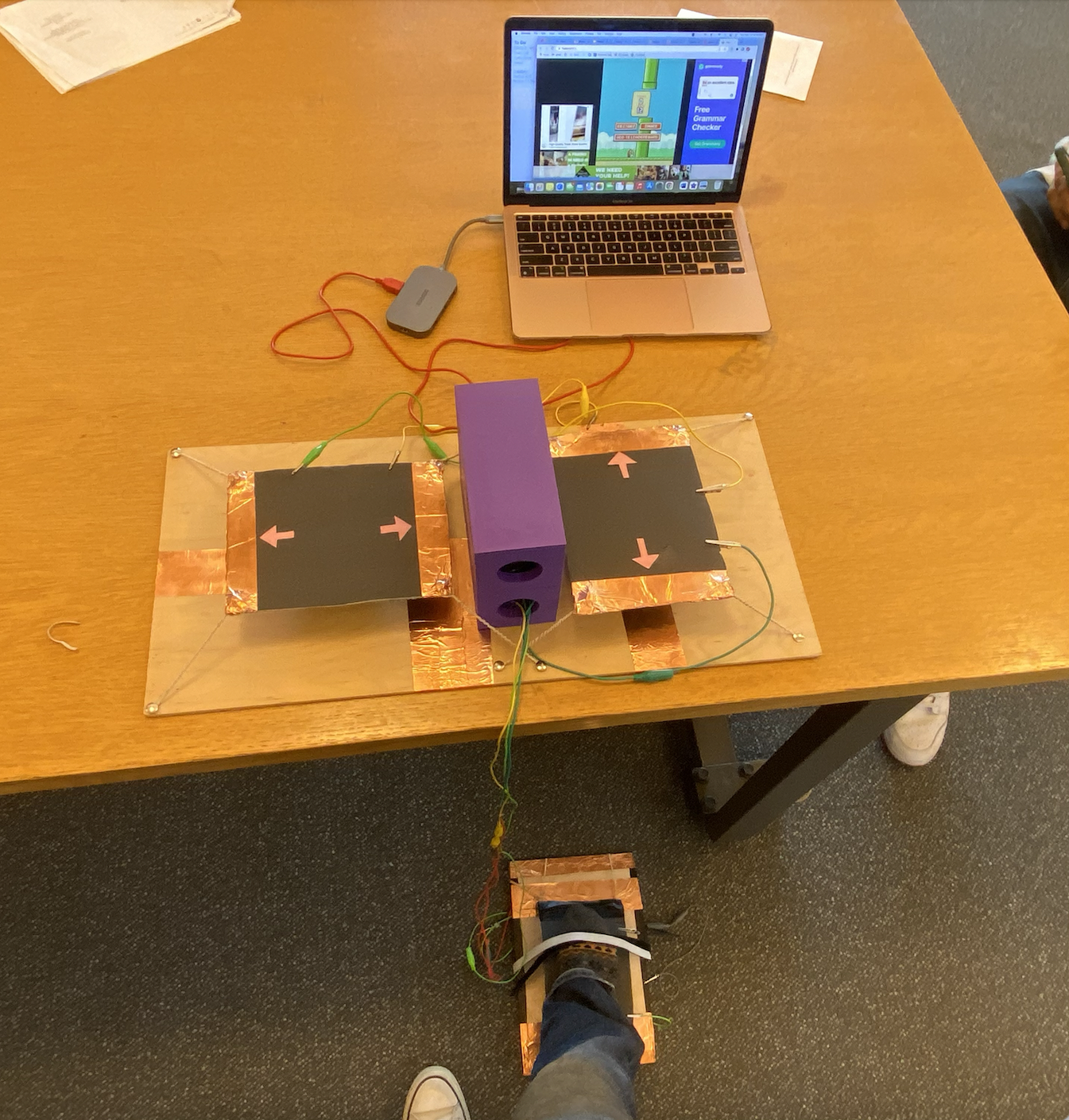 Assistive Tech Controller: Two Lever Buttons and One Foot Pedal (Up to Six Keys: Up, Down, Left, Right, WASD. Click, Space)