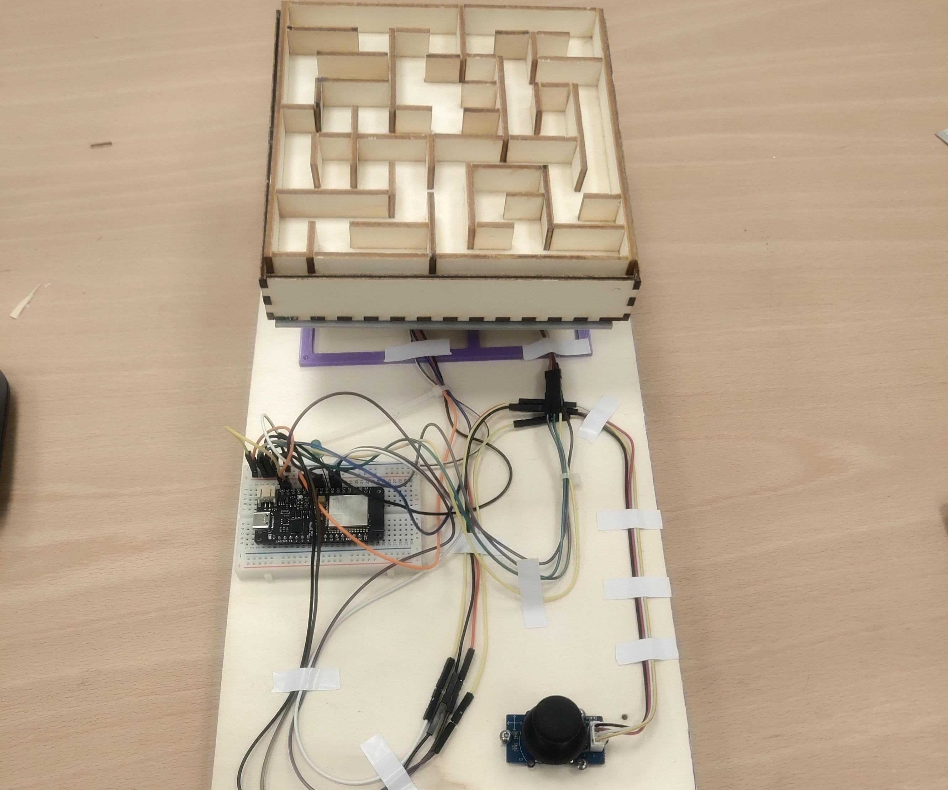 2D Maze: DIY Maze Solver (Building a Bluetooth-Controlled Maze Game With ESP32 and Android)