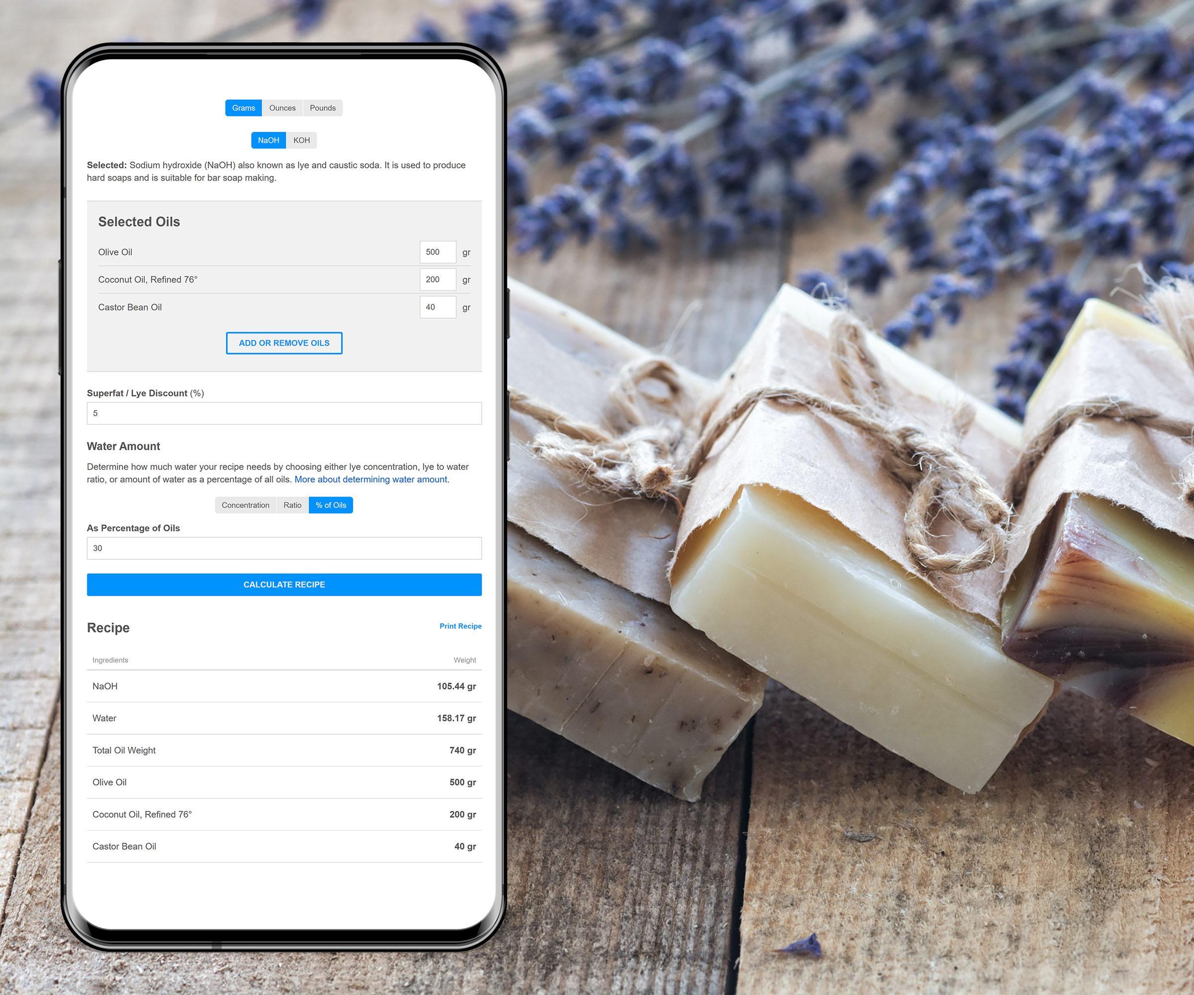Create Your Own Soap Recipes with This Soap Recipe Calculator