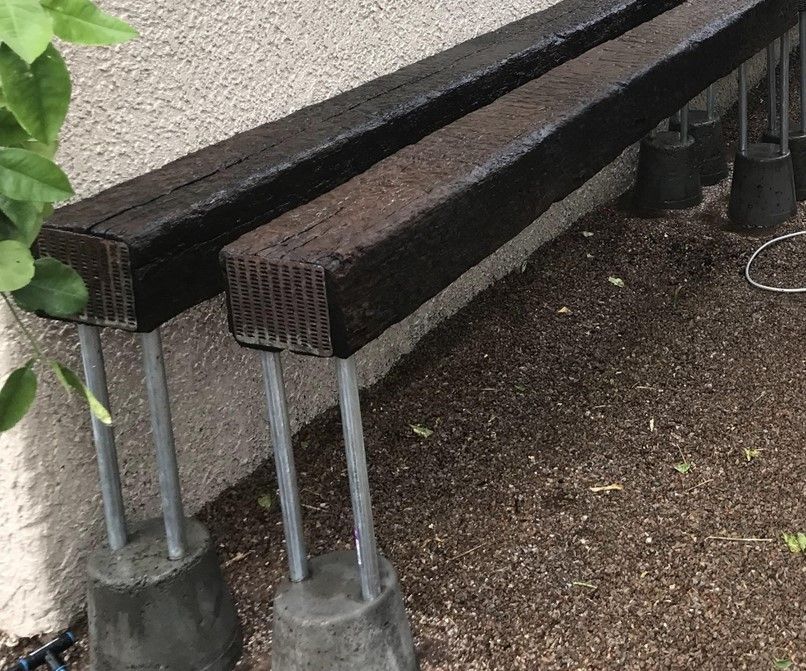 Railroad Tie Raised Garden