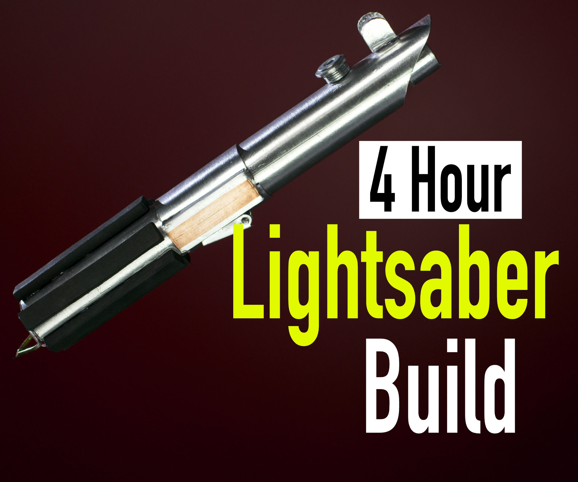 Make a "Metal" Lightsaber From Plastic and Tape!