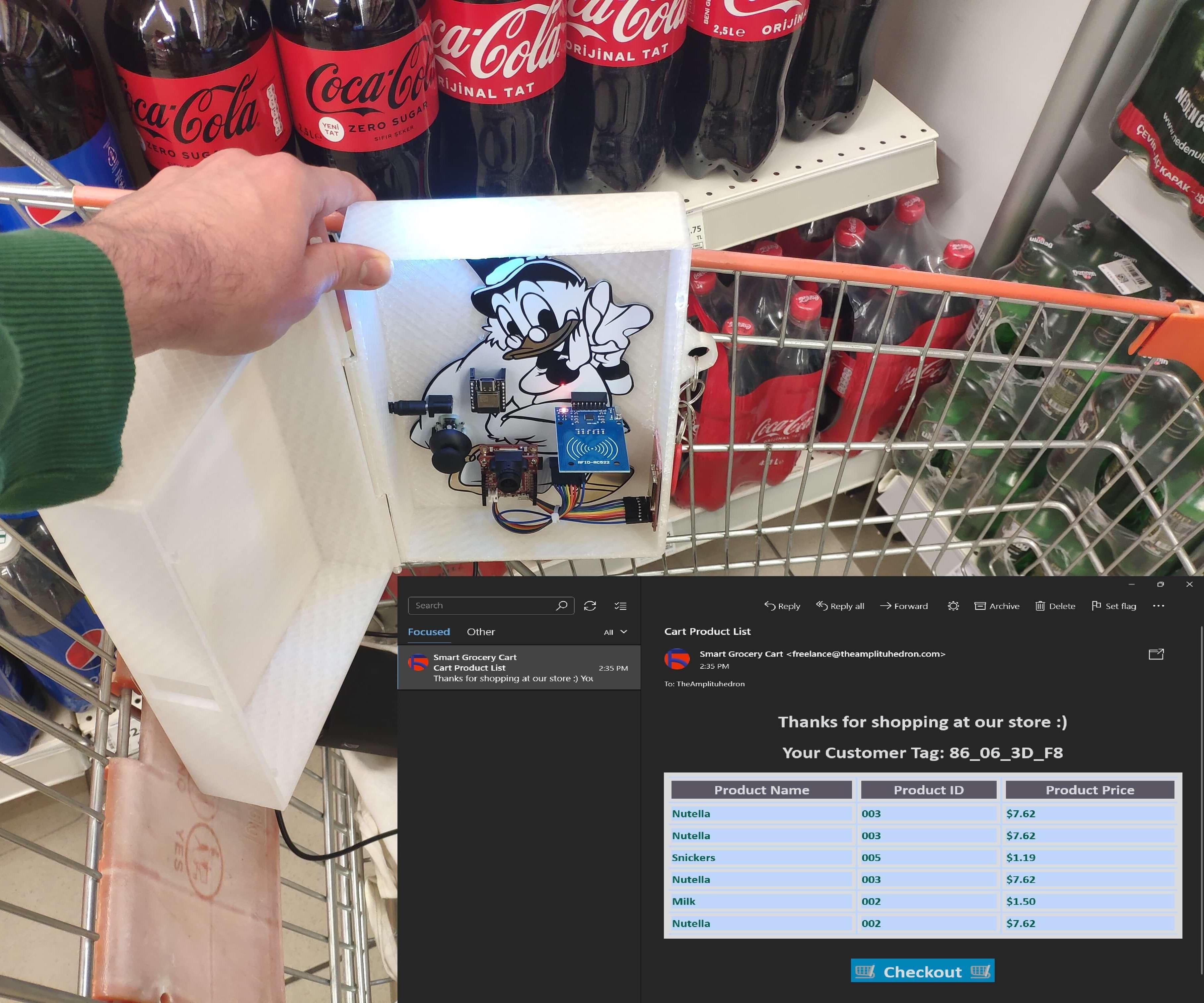IoT AI-driven Smart Grocery Cart W/ Edge Impulse