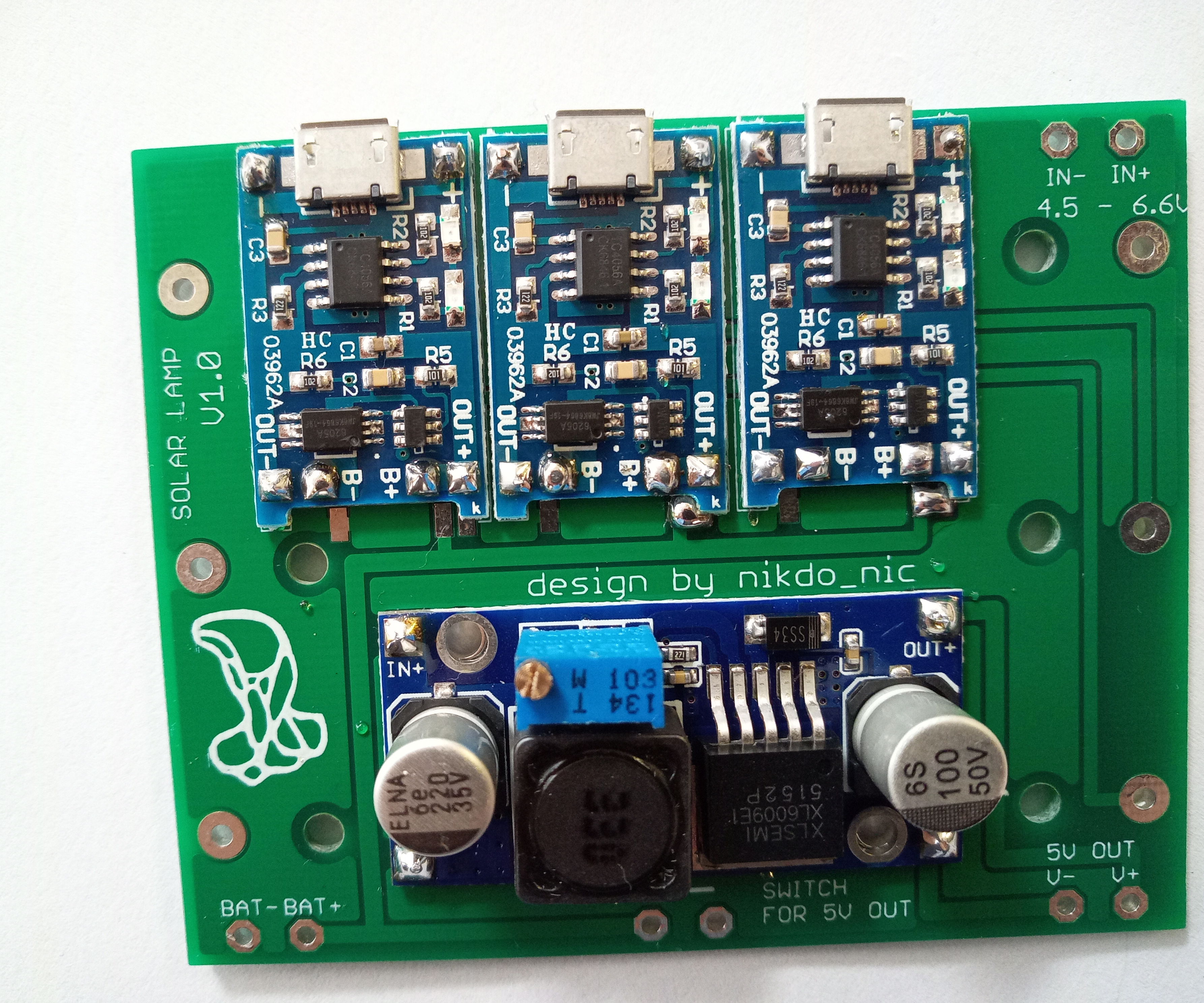 Portable Solar Lighting System or Battery Charger