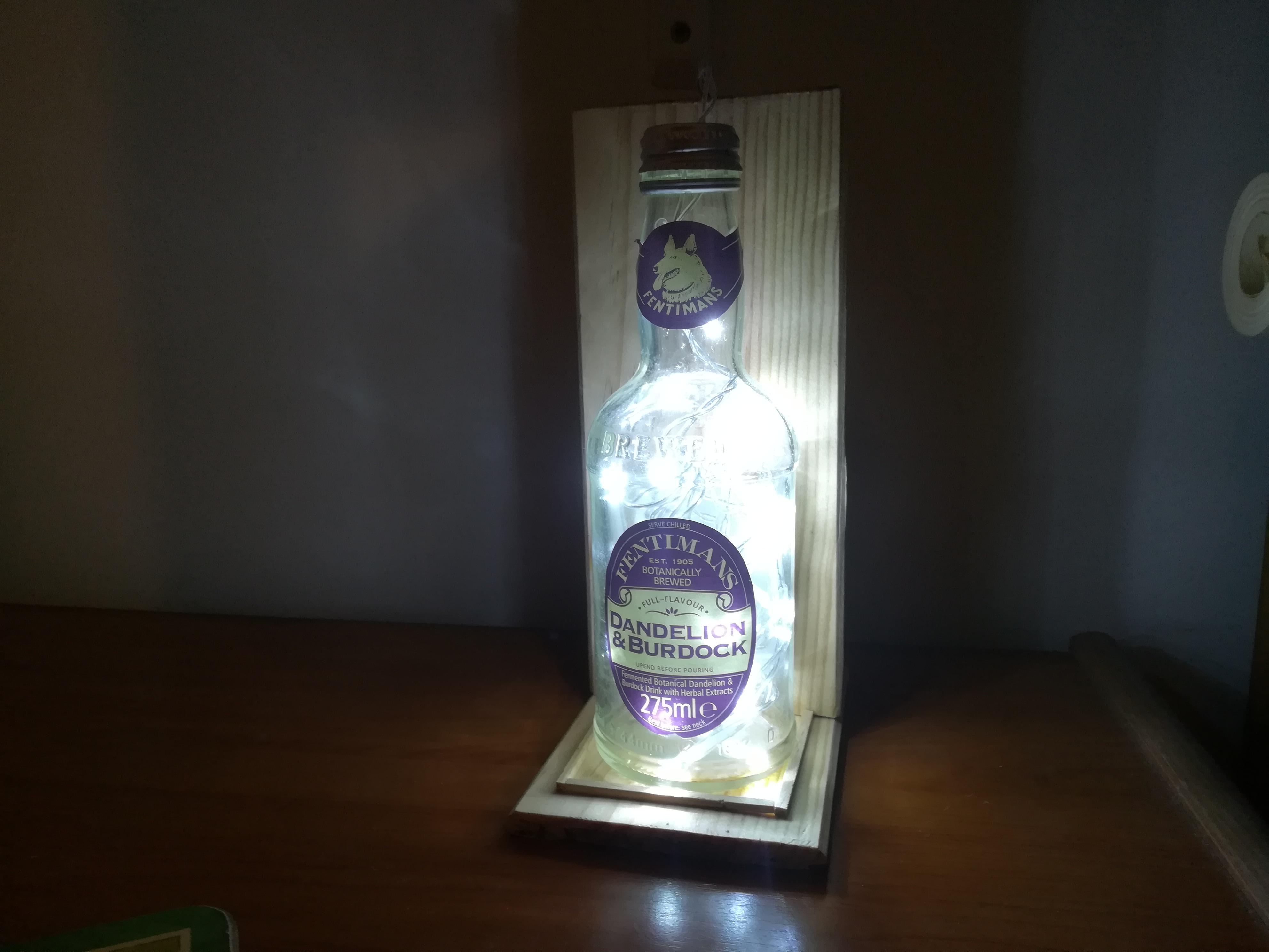 Easy Glass Bottle Desk Lamp (no Electrical Work Required!)