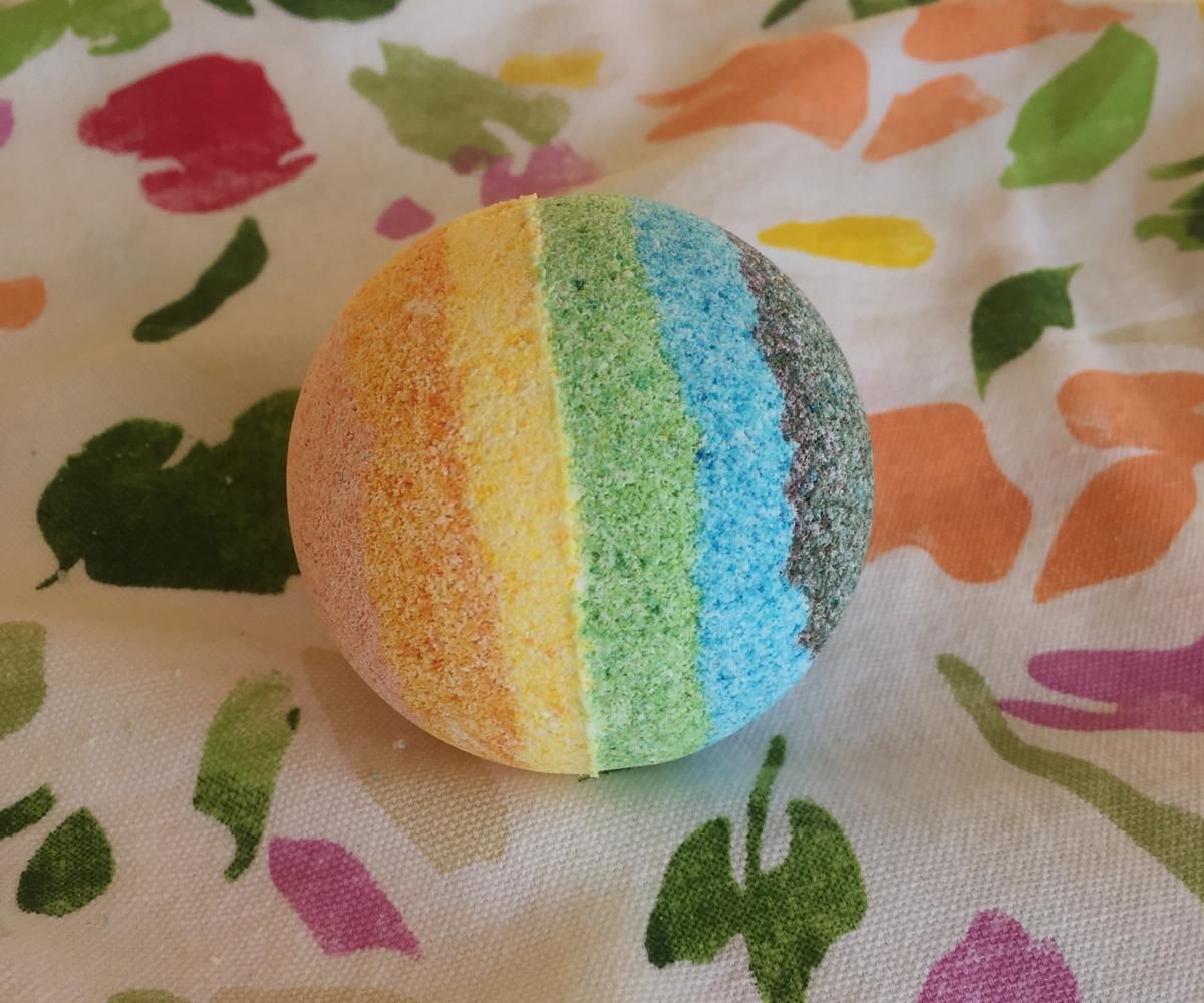 Rainbow Bath Bomb