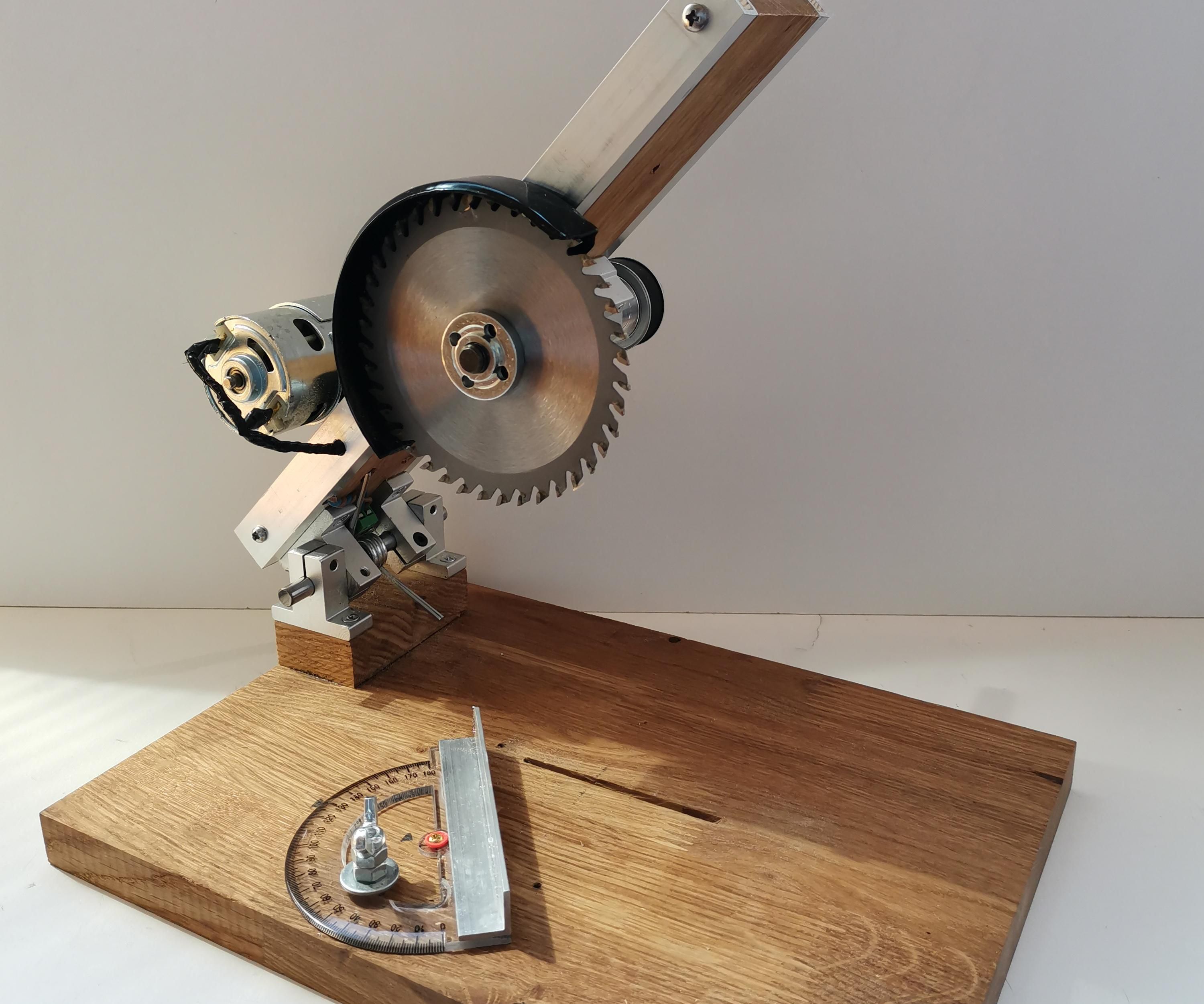 How to Make a Powerful Miter Saw? With 895 Motor