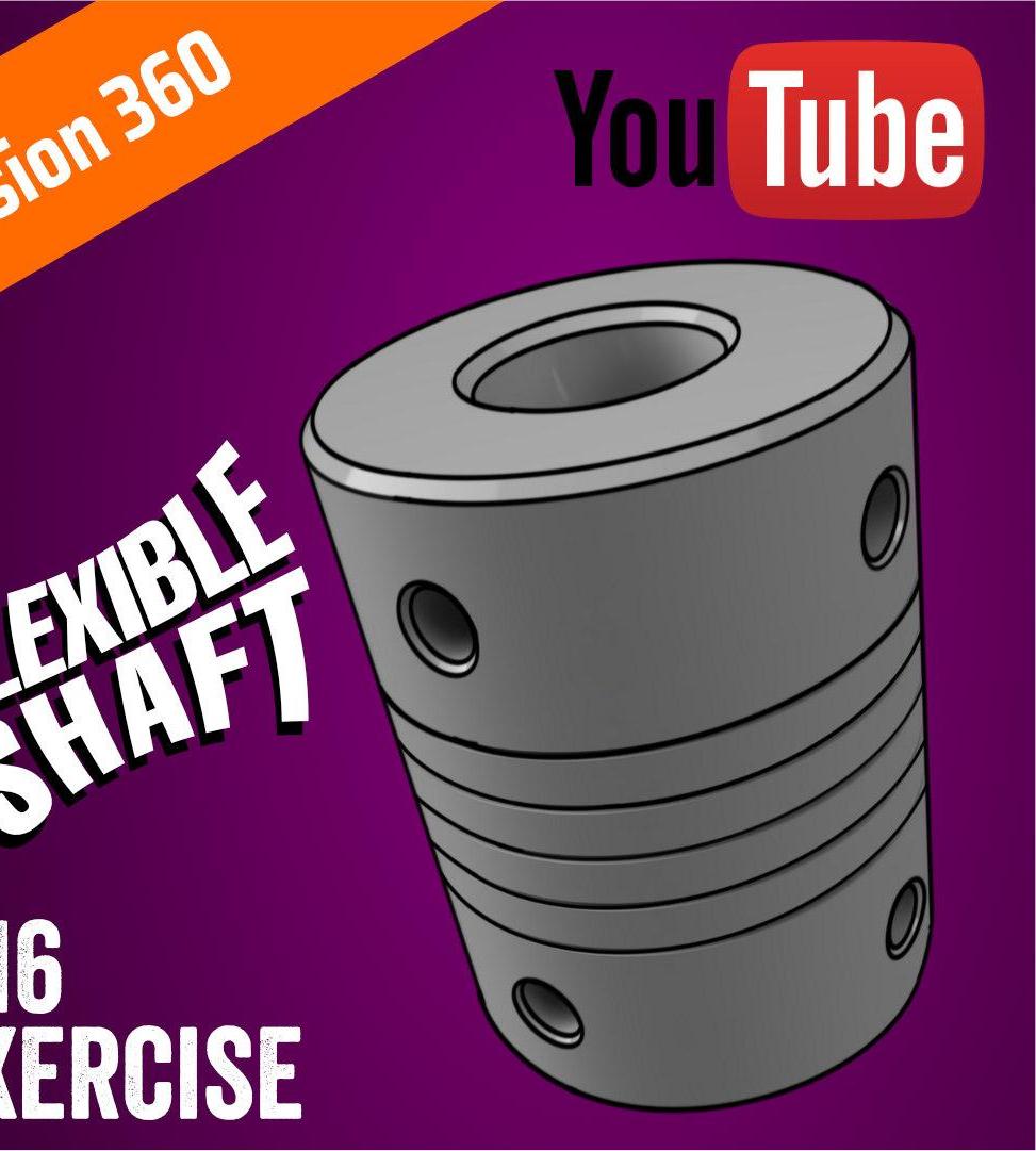 #16 Fusion Wednesday - Flexible Shaft Coupling | Fusion 360 | Pitacchio Graphic