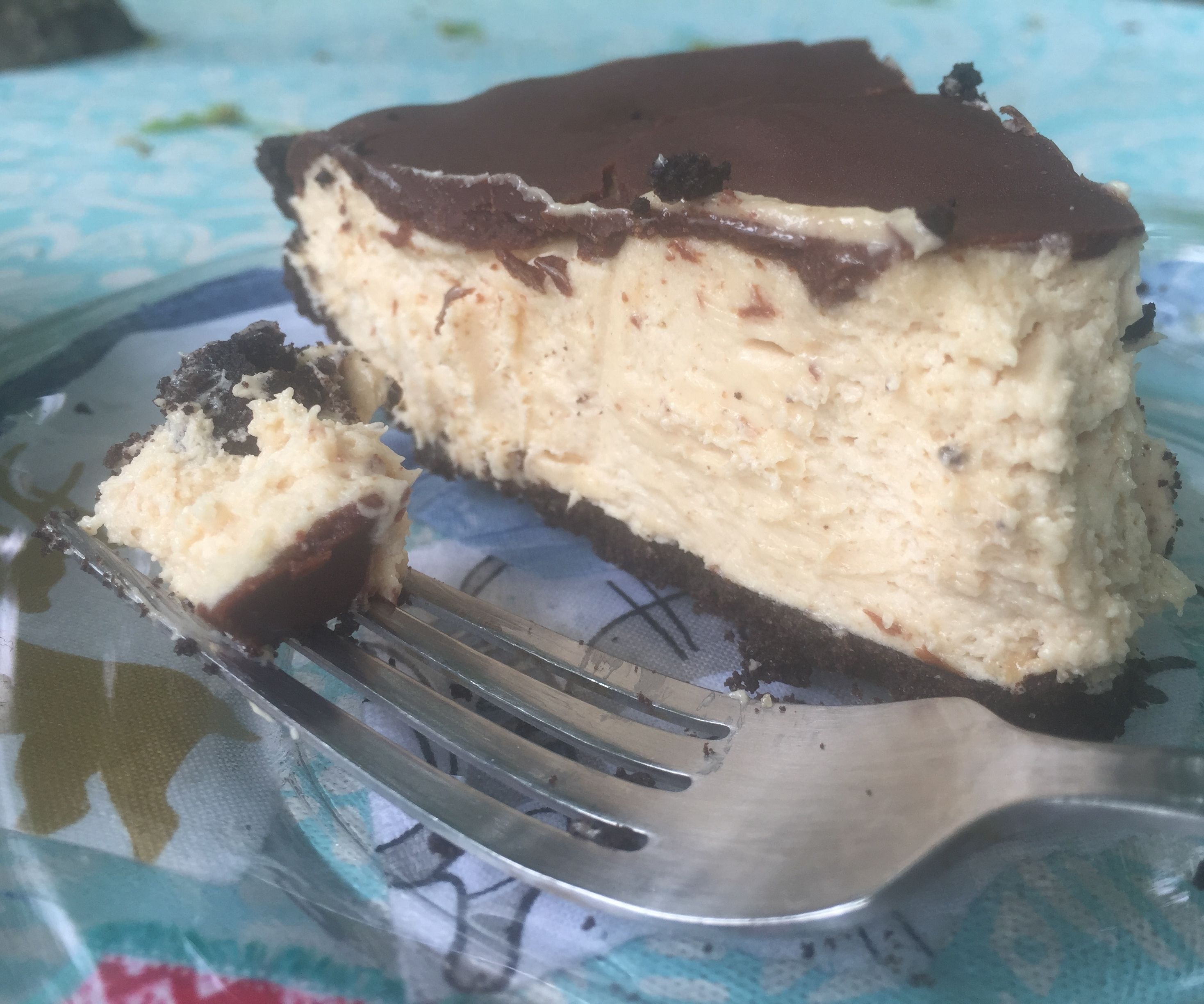 Chocolate Honey Glazed Peanut Butter Pie