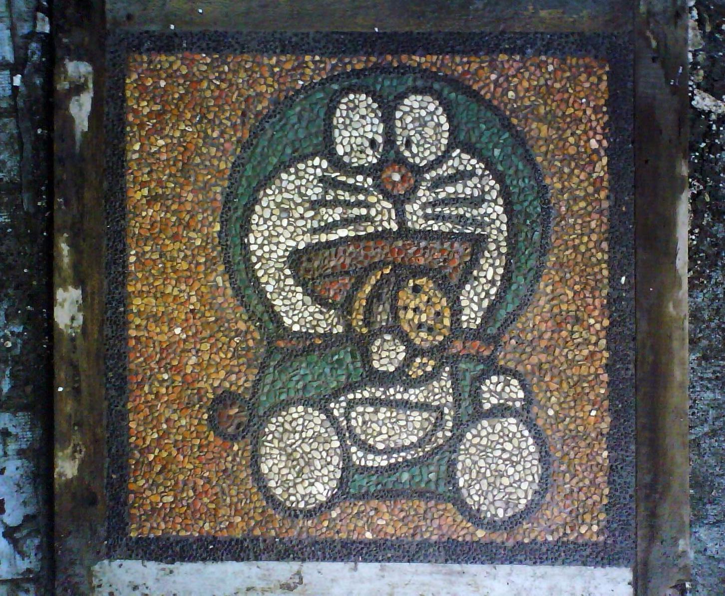 Carport Floor Tile Character Art Stone
