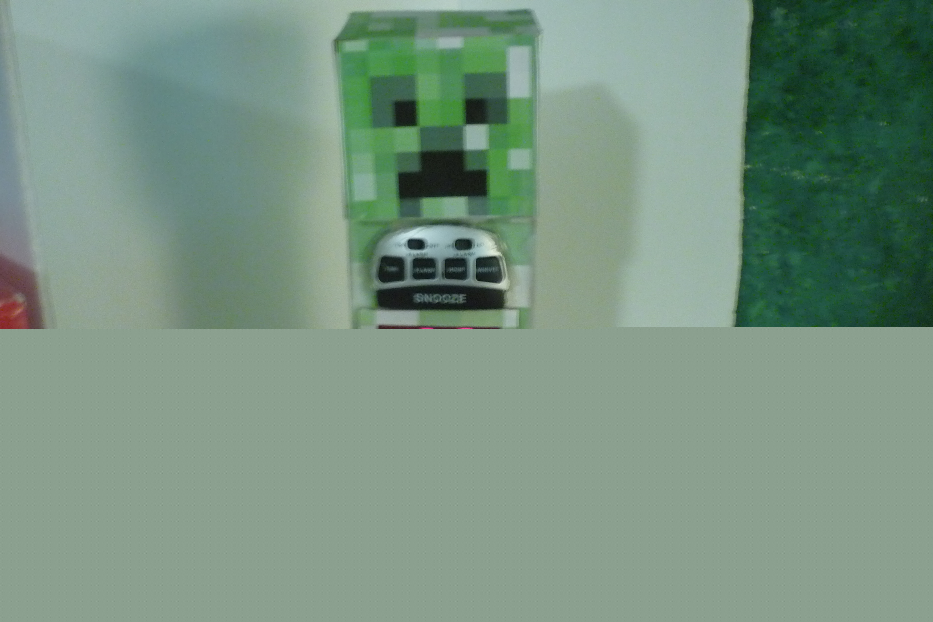 MineCraft Creeper Alarm Clock