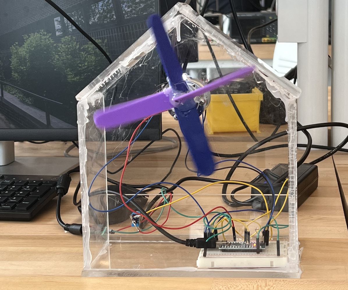 Windmill Inspired Lamp