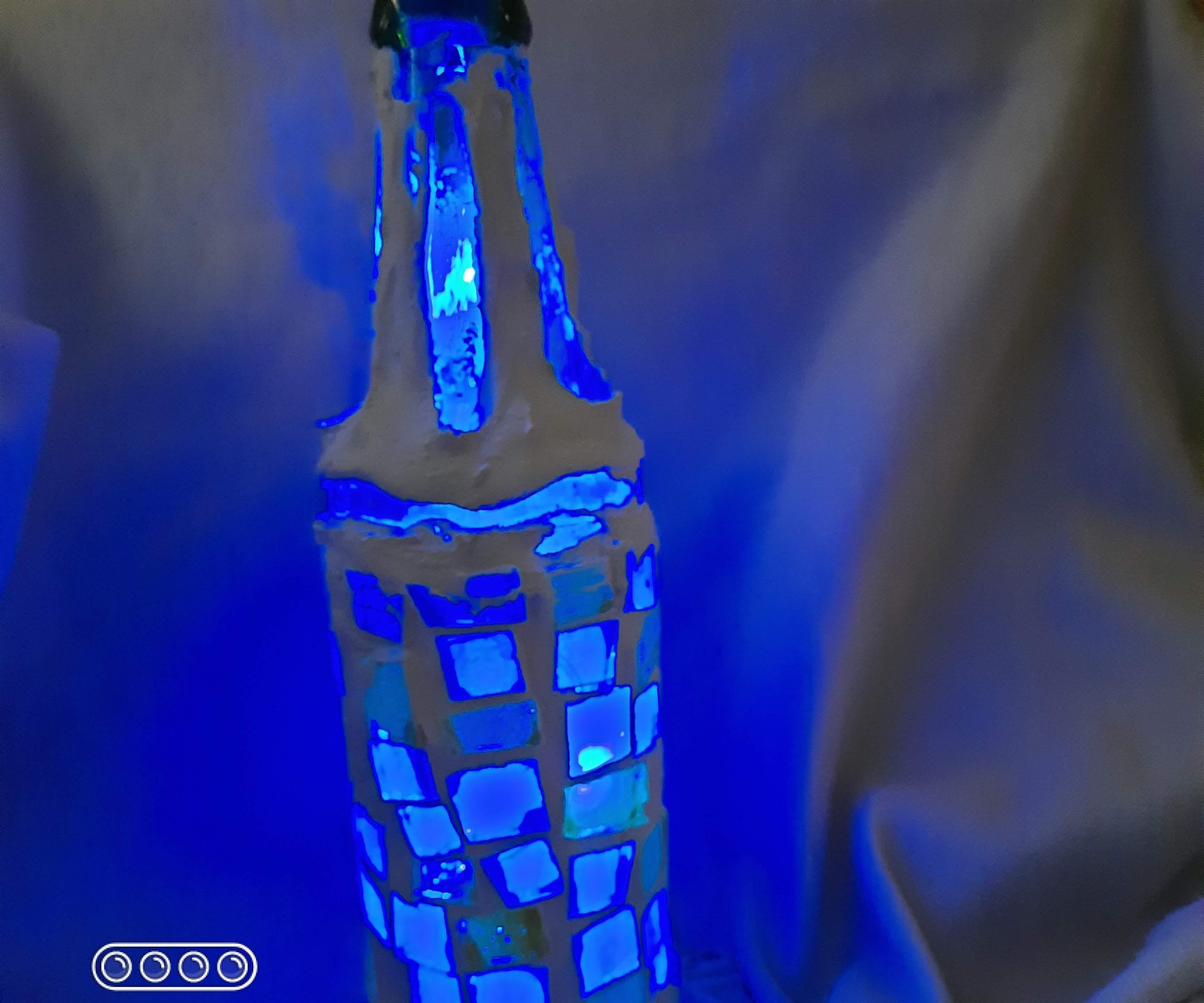 Glass Mosaic Mason Jar 