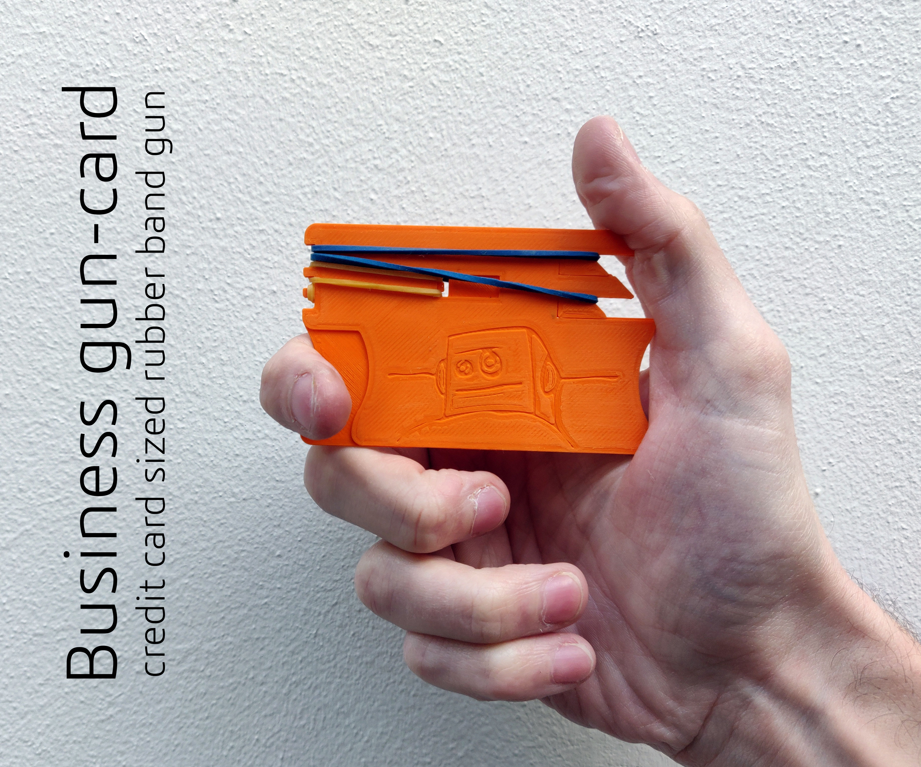 Business Gun-Card - Rubber Band Gun