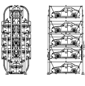 Vertical Car Parking System With RF-ID Card