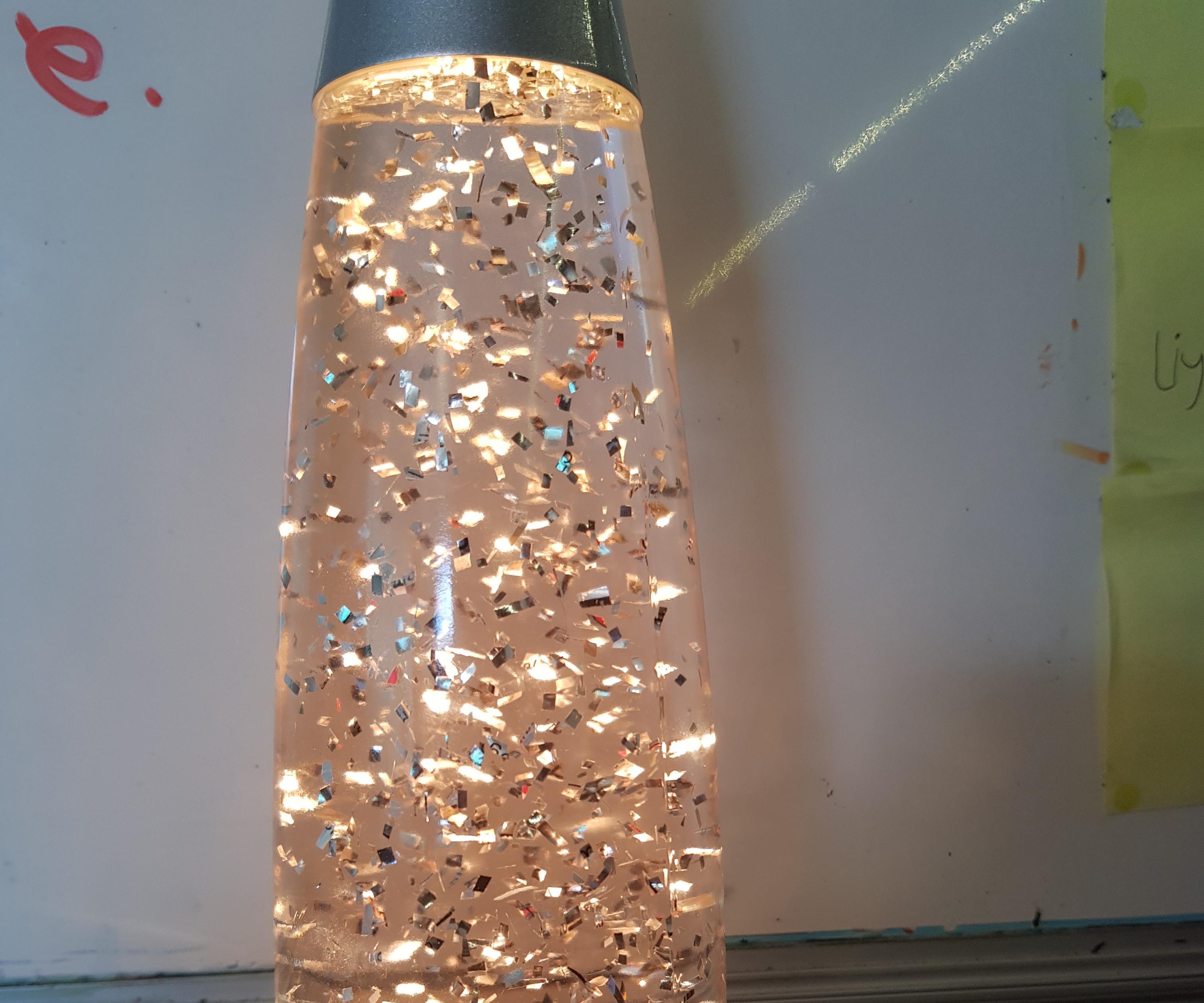 Ghost Pops Glitter Lamp From Hand Sanitiser