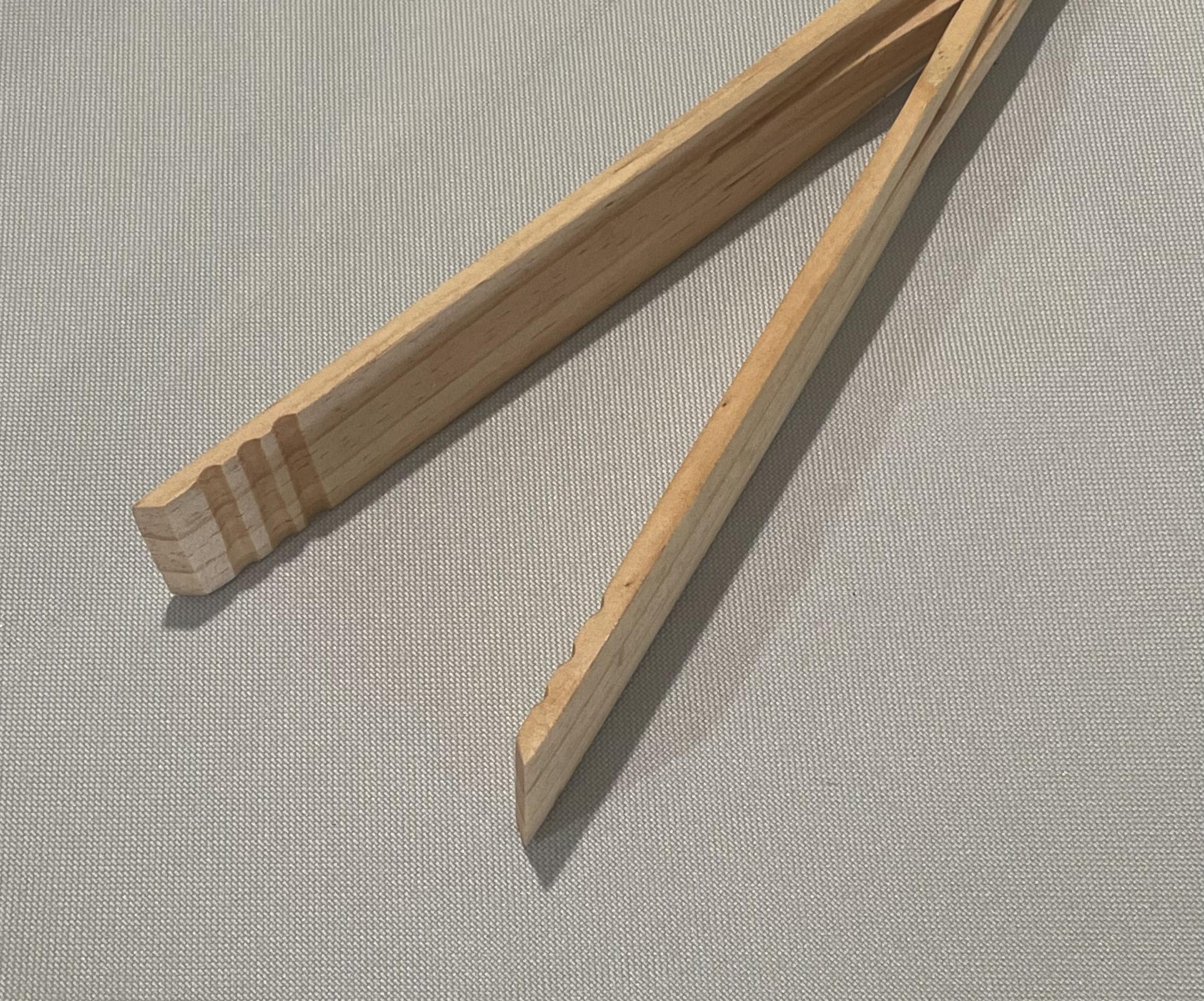 “WOODEN TONGS”  - Indoor/Outdoor Cooking Tool