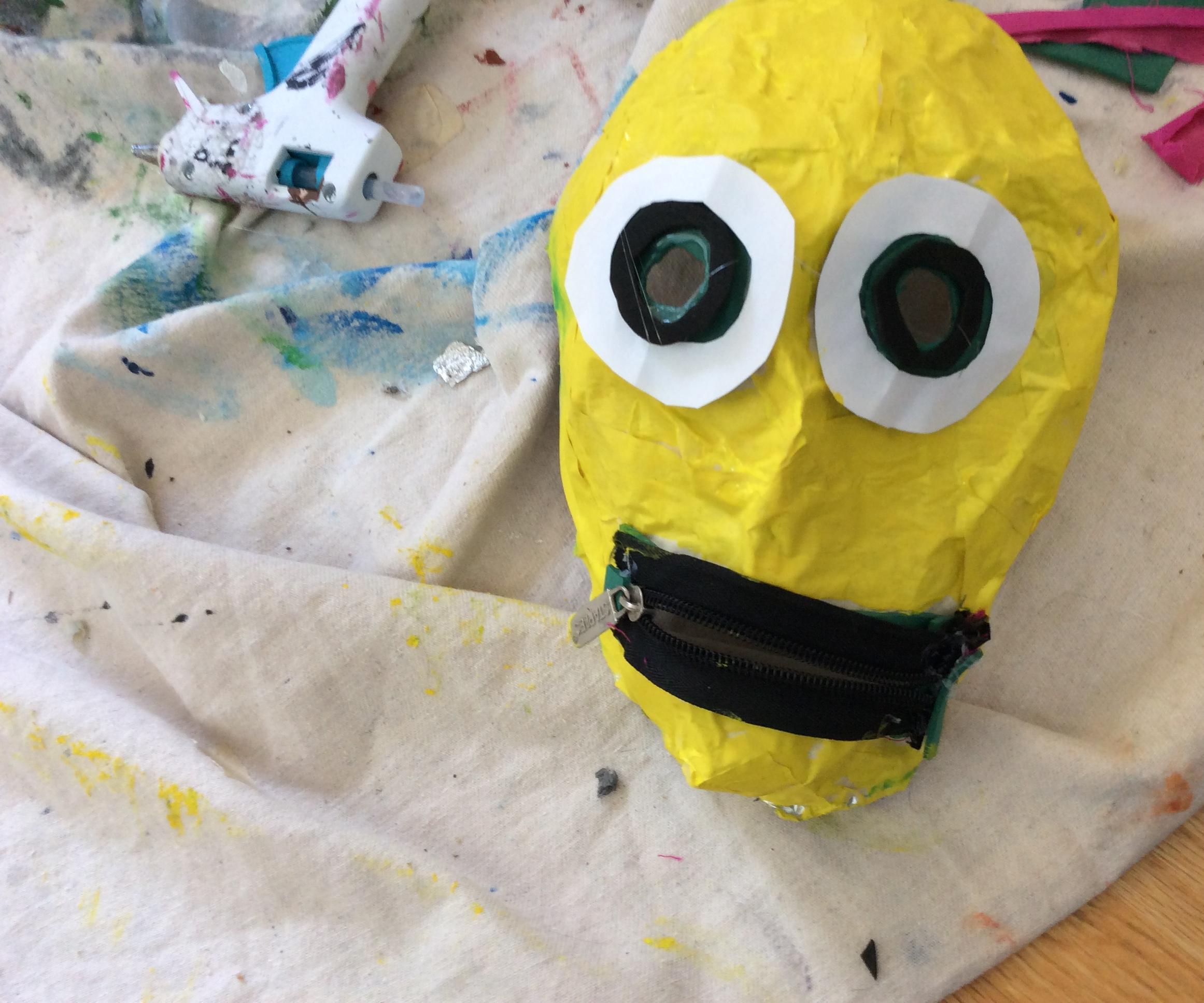 DIY Zip It Emoji Mask