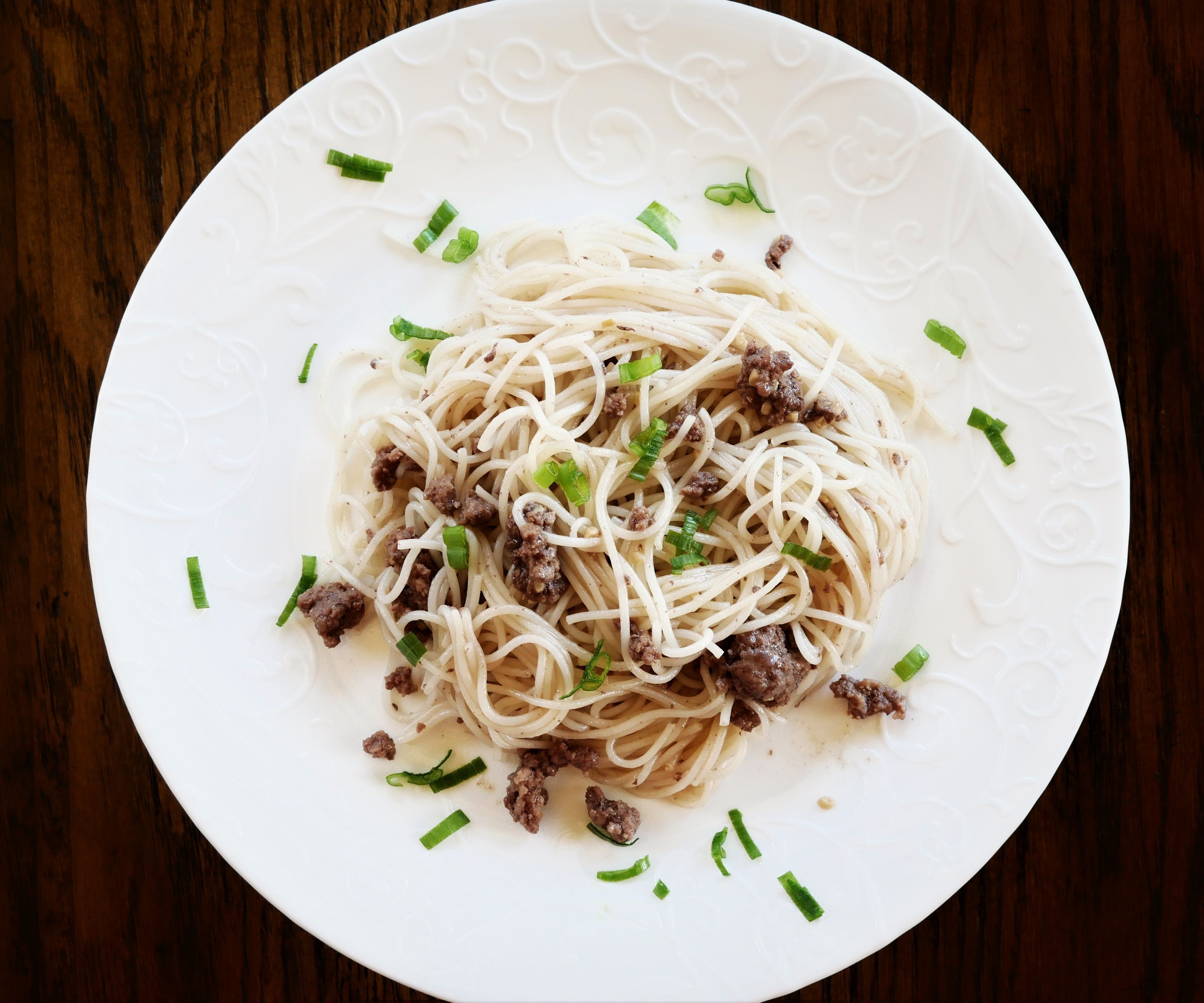 Asian Noodle Beef Dish