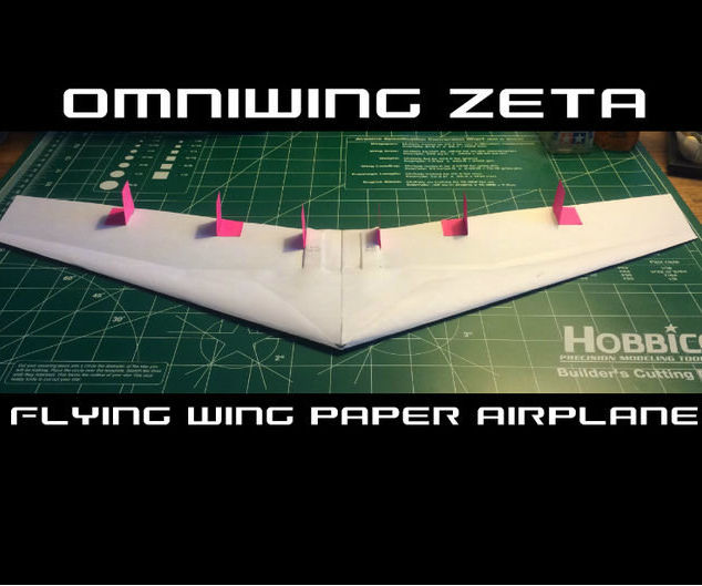 How To Make The Omniwing Zeta Paper Airplane