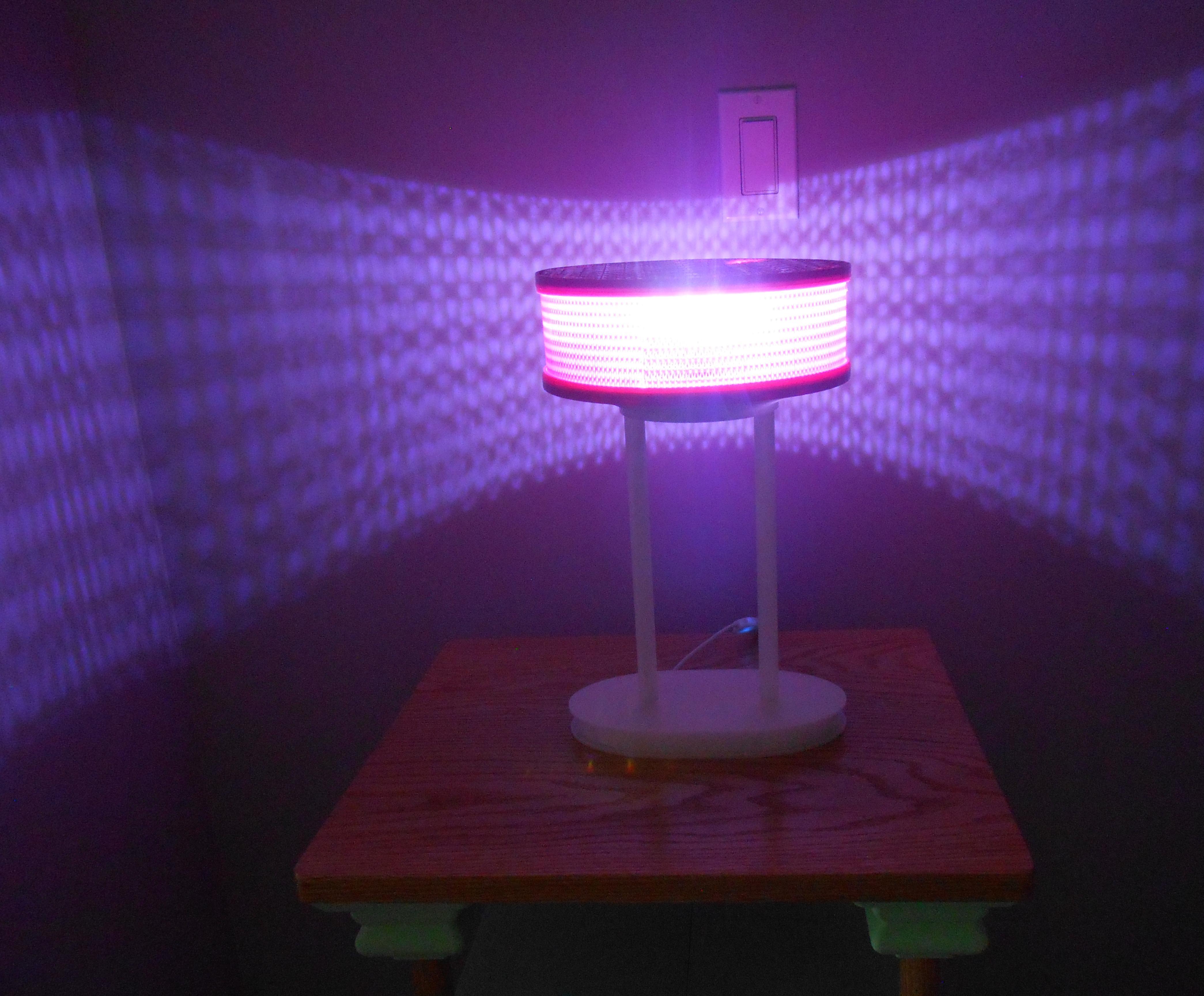 Hinge Shade Empty Filament Spool Lamp