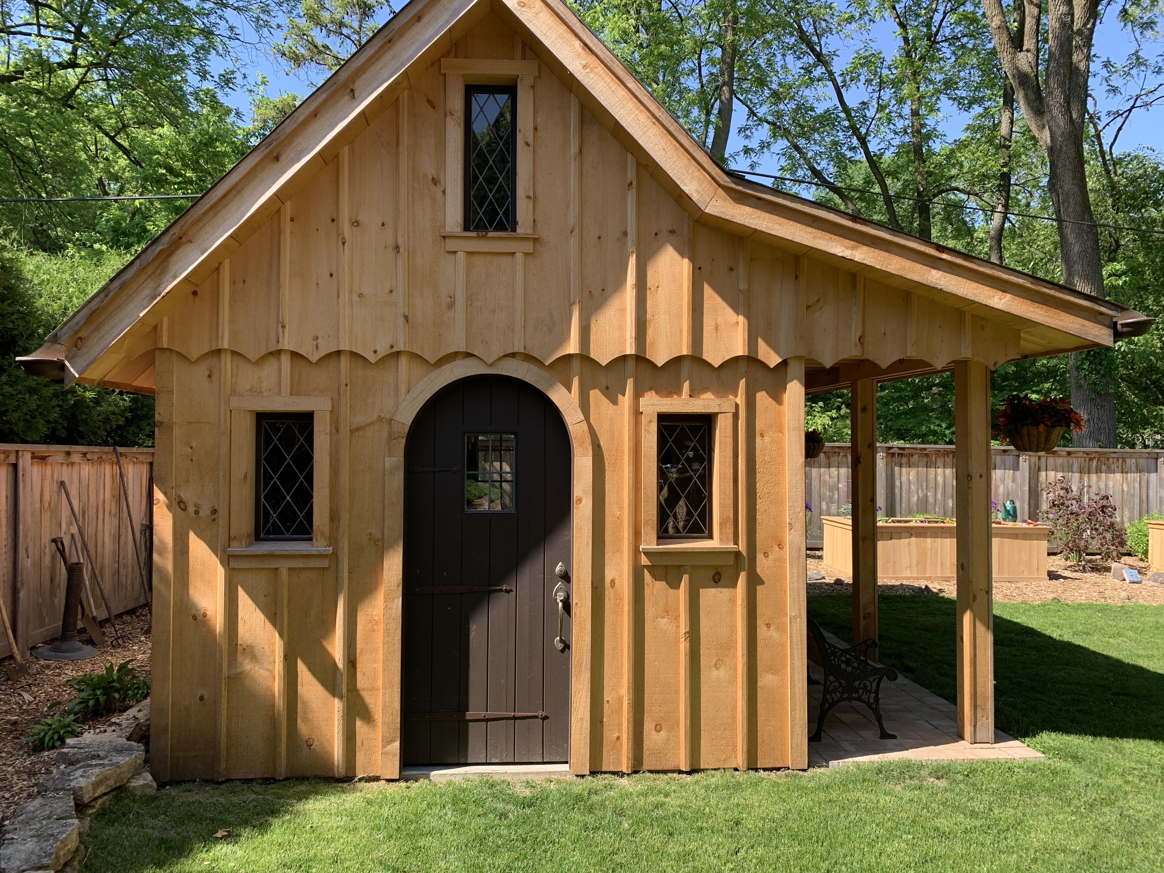 Backyard Garden Shed Built With Salvaged Materials