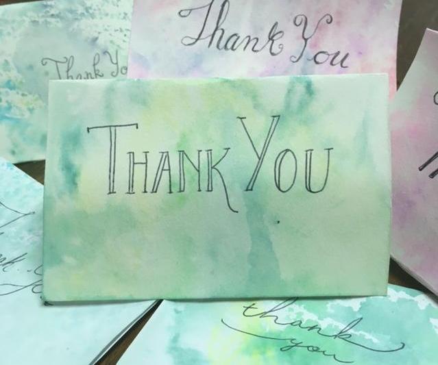 Super Easy Faux Watercolor Cards!