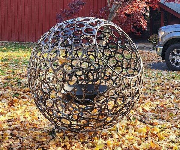 A better way to make a steel sphere for firepits or decoration