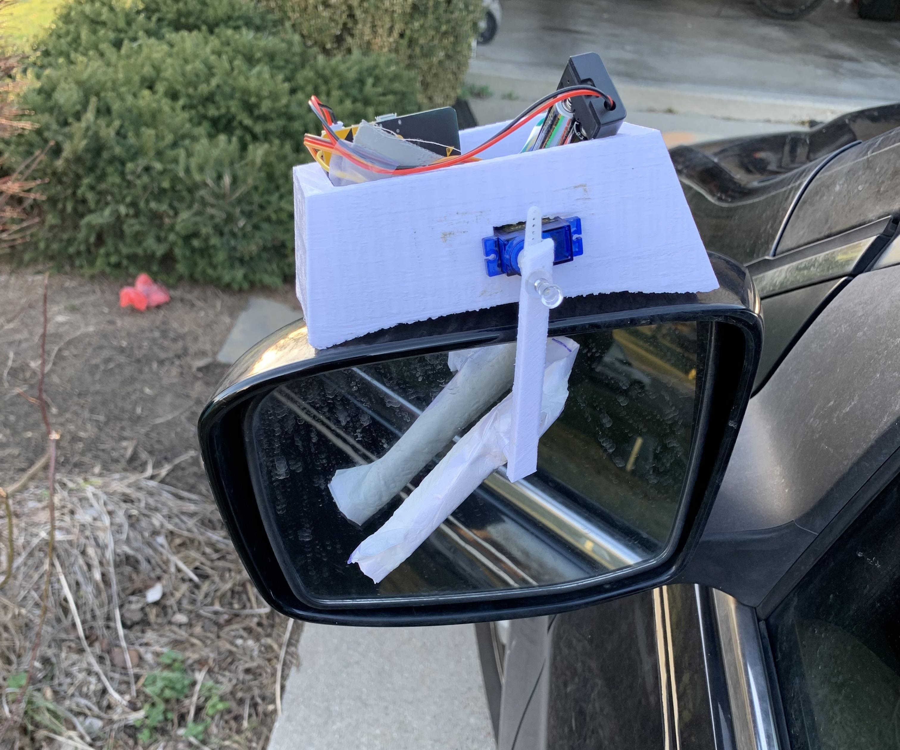 Rear View Mirror Wiper