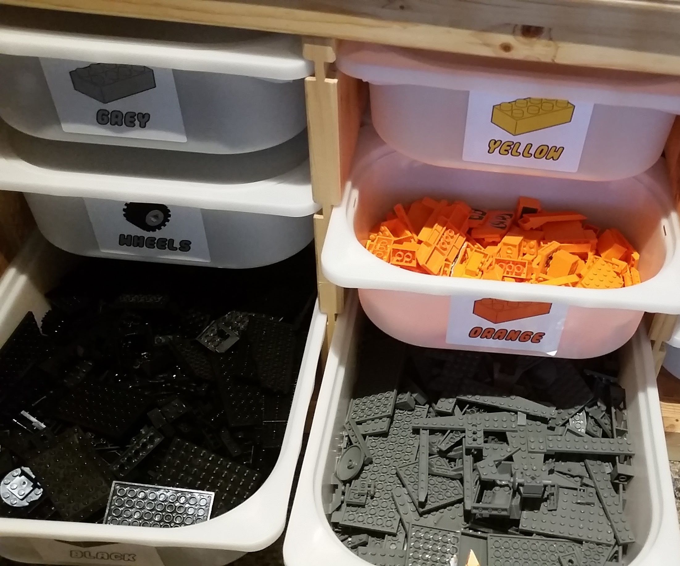 Lego Play Table made with IKEA TROFAST